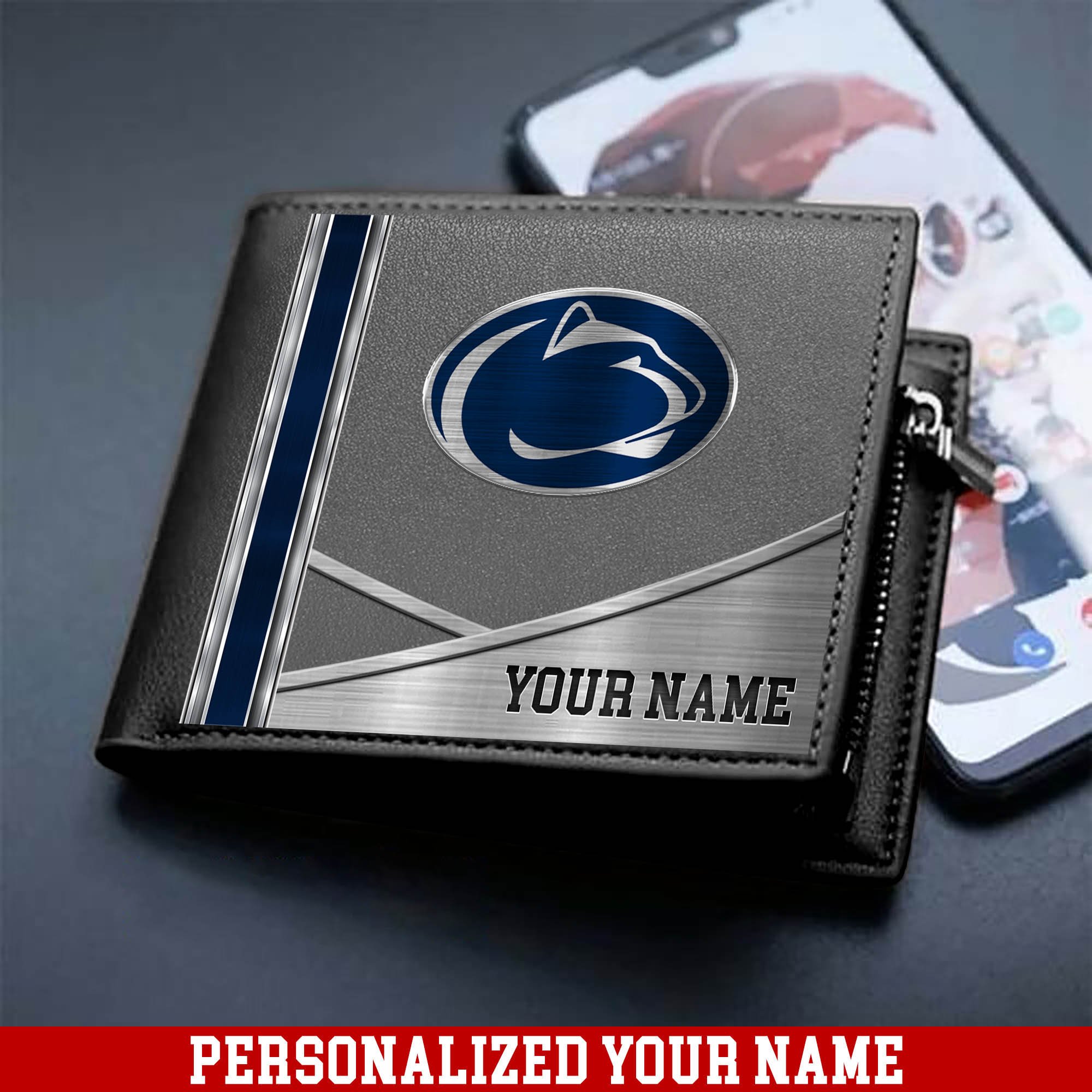 Alternative view of Penn State Nittany Lions Sport Team Men Wallet 2024 Version Customized Your Name, Men Wallet For Sport Lovers, Fan Gifts ETHY-54902