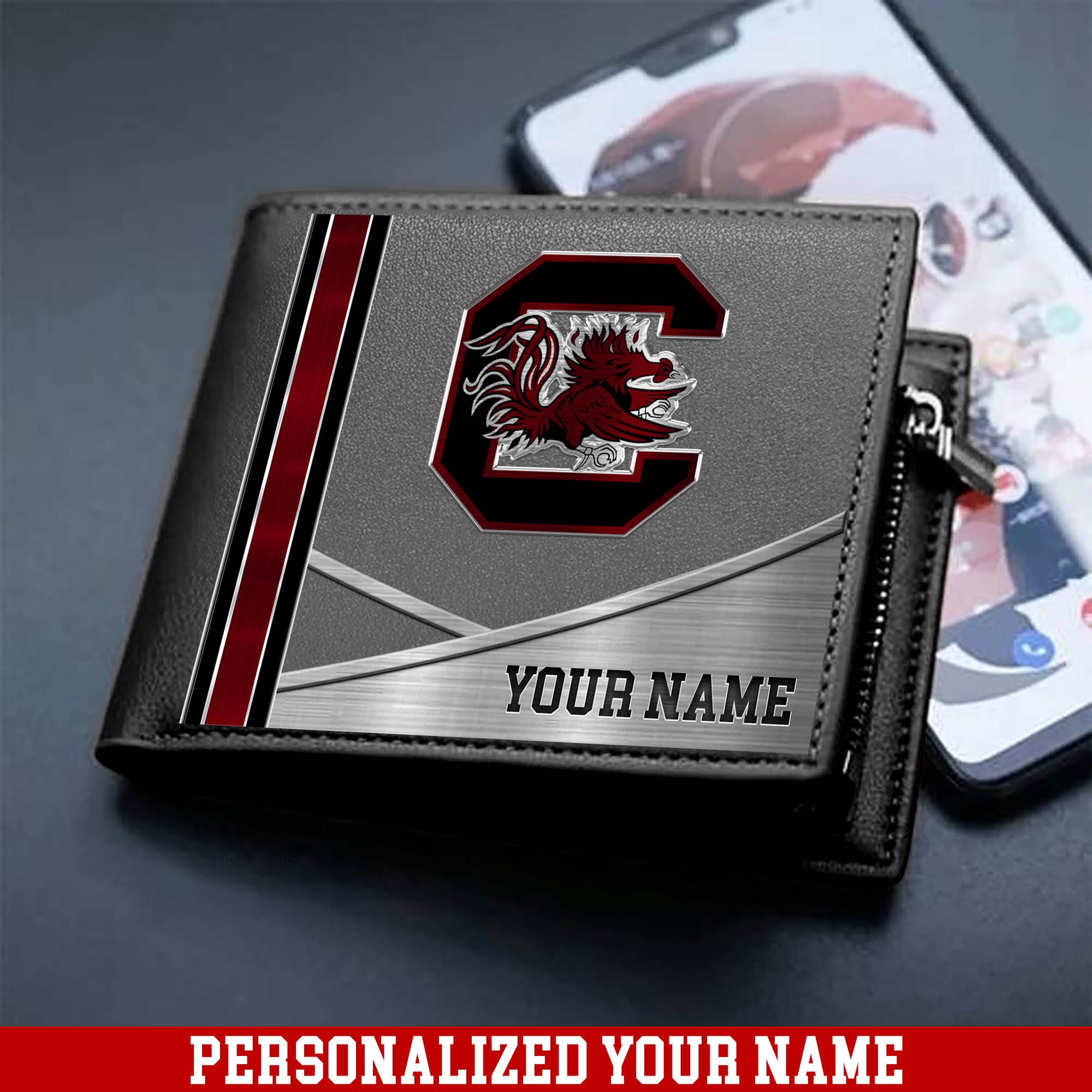 Alternative view of South Carolina Gamecocks Sport Team Men Wallet 2024 Version Customized Your Name, Men Wallet For Sport Lovers, Fan Gifts ETHY-54902