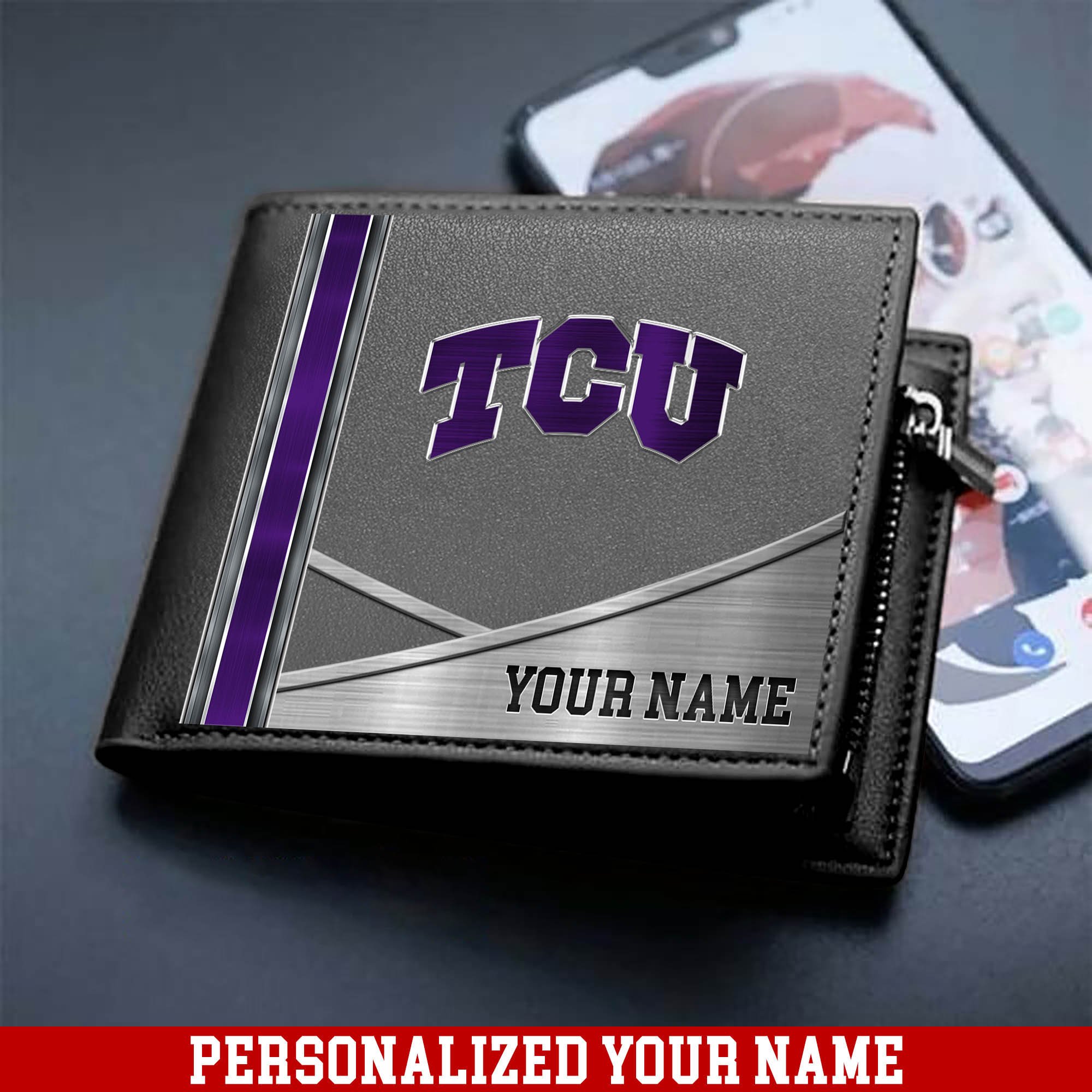 Alternative view of TCU Horned Frogs Sport Team Men Wallet 2024 Version Customized Your Name, Men Wallet For Sport Lovers, Fan Gifts ETHY-54902