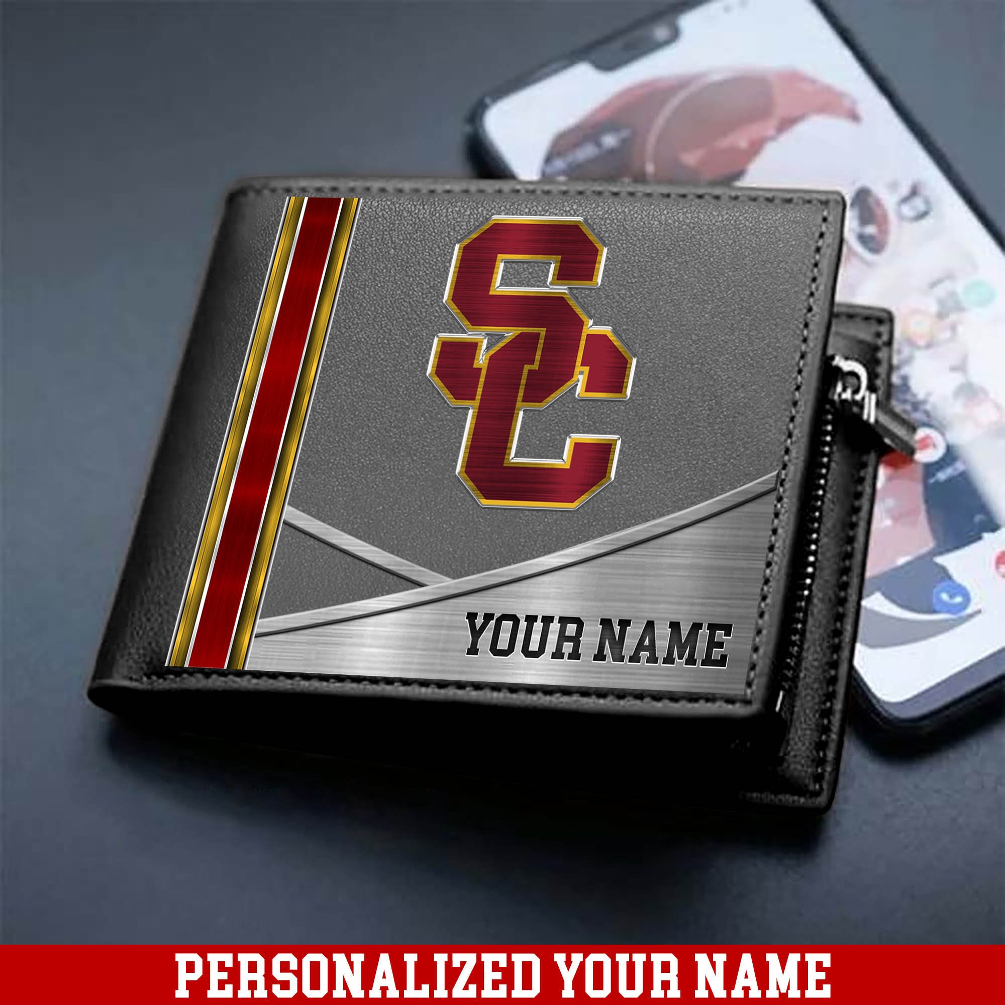 Alternative view of USC Trojans Sport Team Men Wallet 2024 Version Customized Your Name, Men Wallet For Sport Lovers, Fan Gifts ETHY-54902