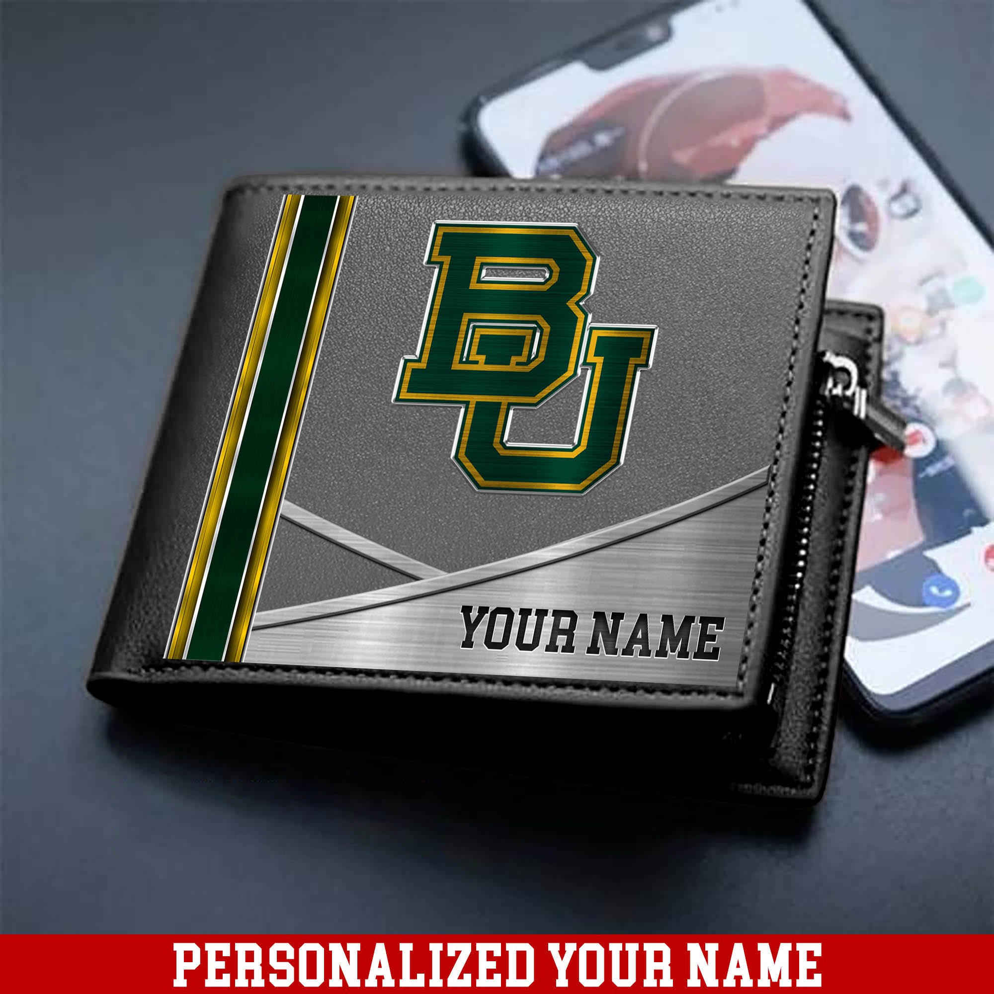 Alternative view of Baylor Bears Sport Team Men Wallet 2024 Version Customized Your Name, Men Wallet For Sport Lovers, Fan Gifts ETHY-54902