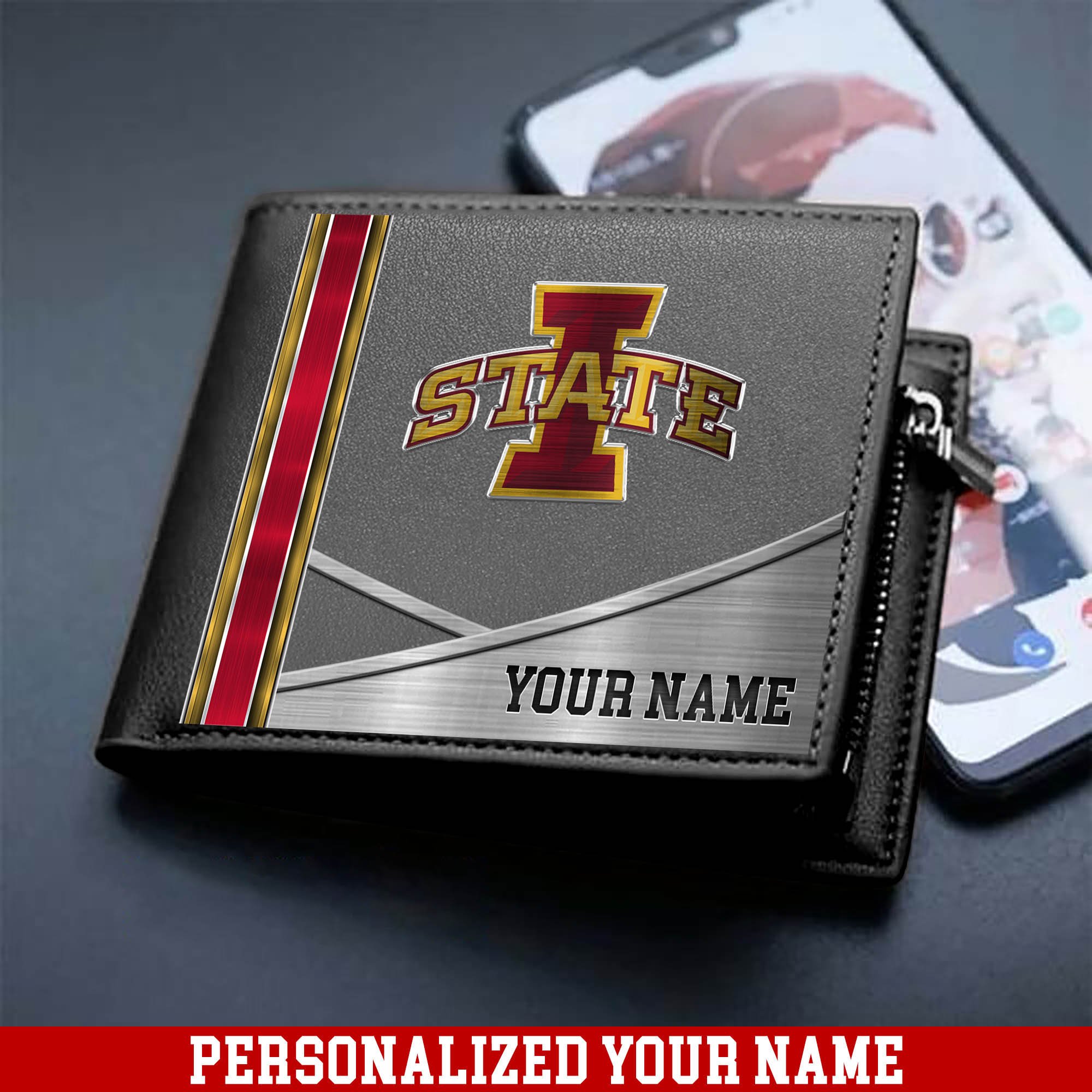 Alternative view of Iowa State Cyclones Sport Team Men Wallet 2024 Version Customized Your Name, Men Wallet For Sport Lovers, Fan Gifts ETHY-54902