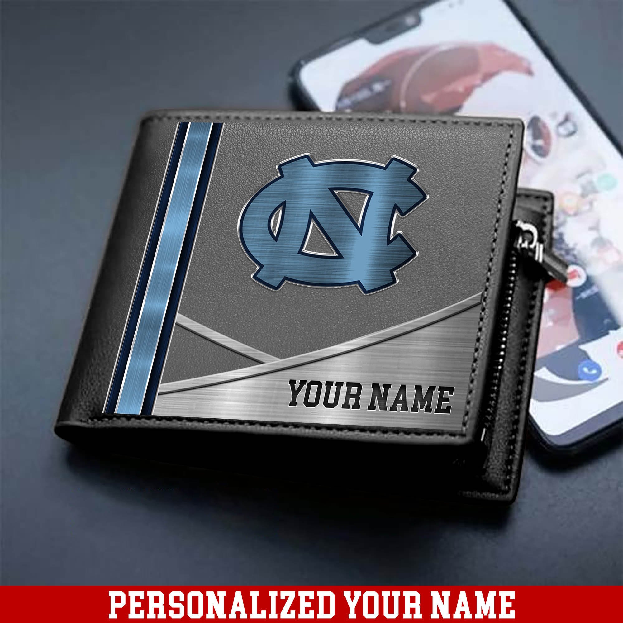 Alternative view of North Carolina Tar Heels Sport Team Men Wallet 2024 Version Customized Your Name, Men Wallet For Sport Lovers, Fan Gifts ETHY-54902