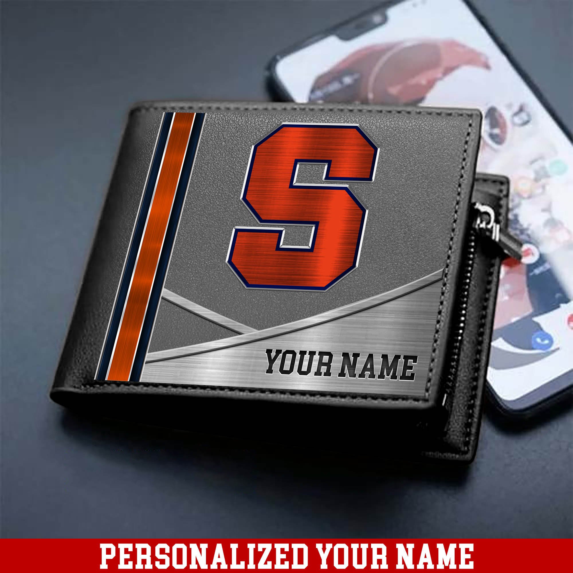 Alternative view of Syracuse Orange Sport Team Men Wallet 2024 Version Customized Your Name, Men Wallet For Sport Lovers, Fan Gifts ETHY-54902