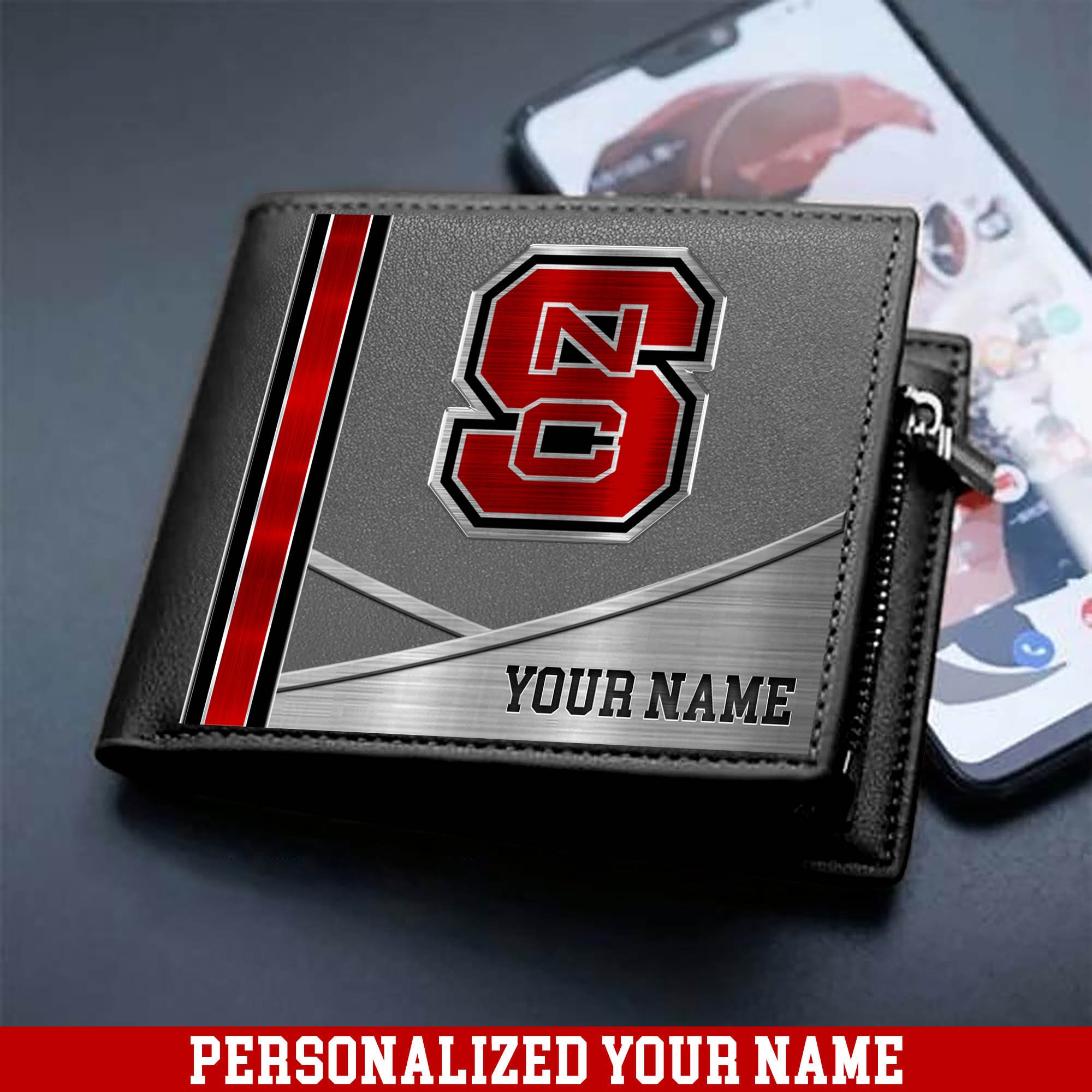 Alternative view of NC State Wolfpack Sport Team Men Wallet 2024 Version Customized Your Name, Men Wallet For Sport Lovers, Fan Gifts ETHY-54902