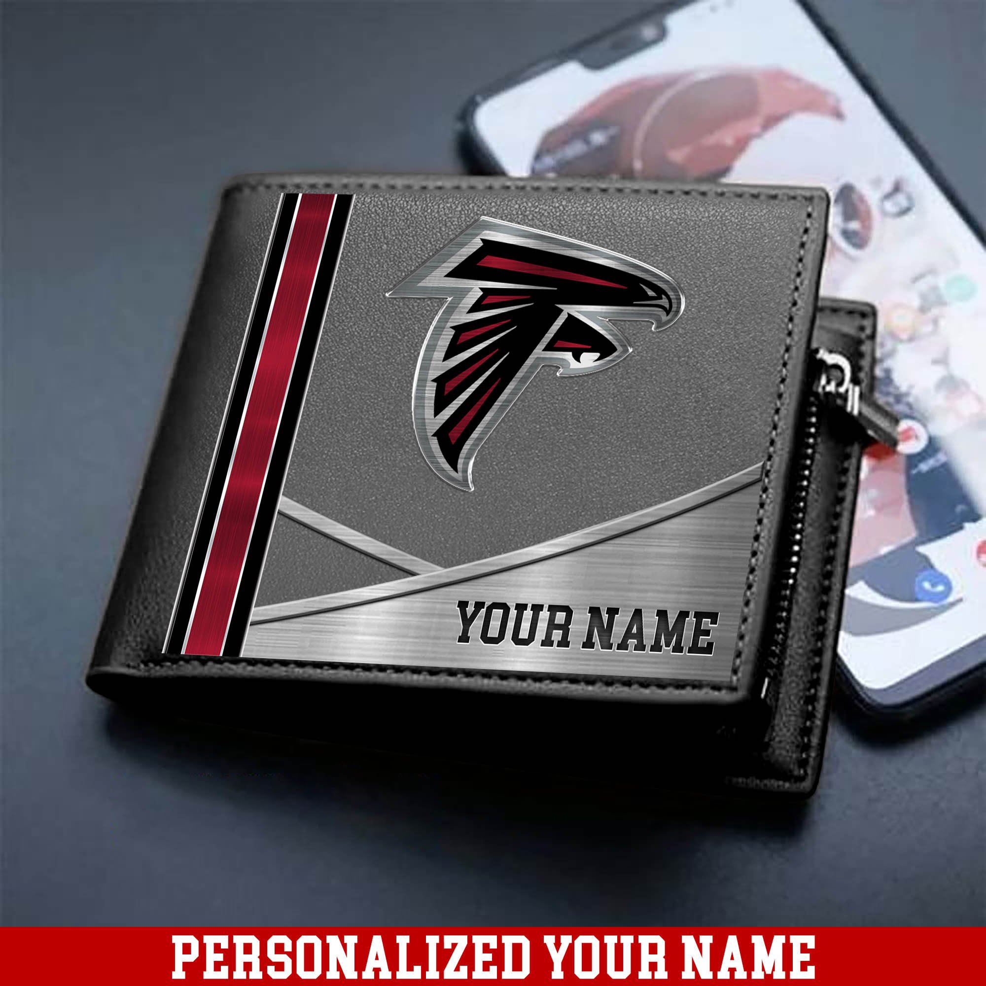 Alternative view of Atlanta Falcons Sport Team Men Wallet 2024 Version Customized Your Name, Men Wallet For Sport Lovers, Fan Gifts ETHY-54902