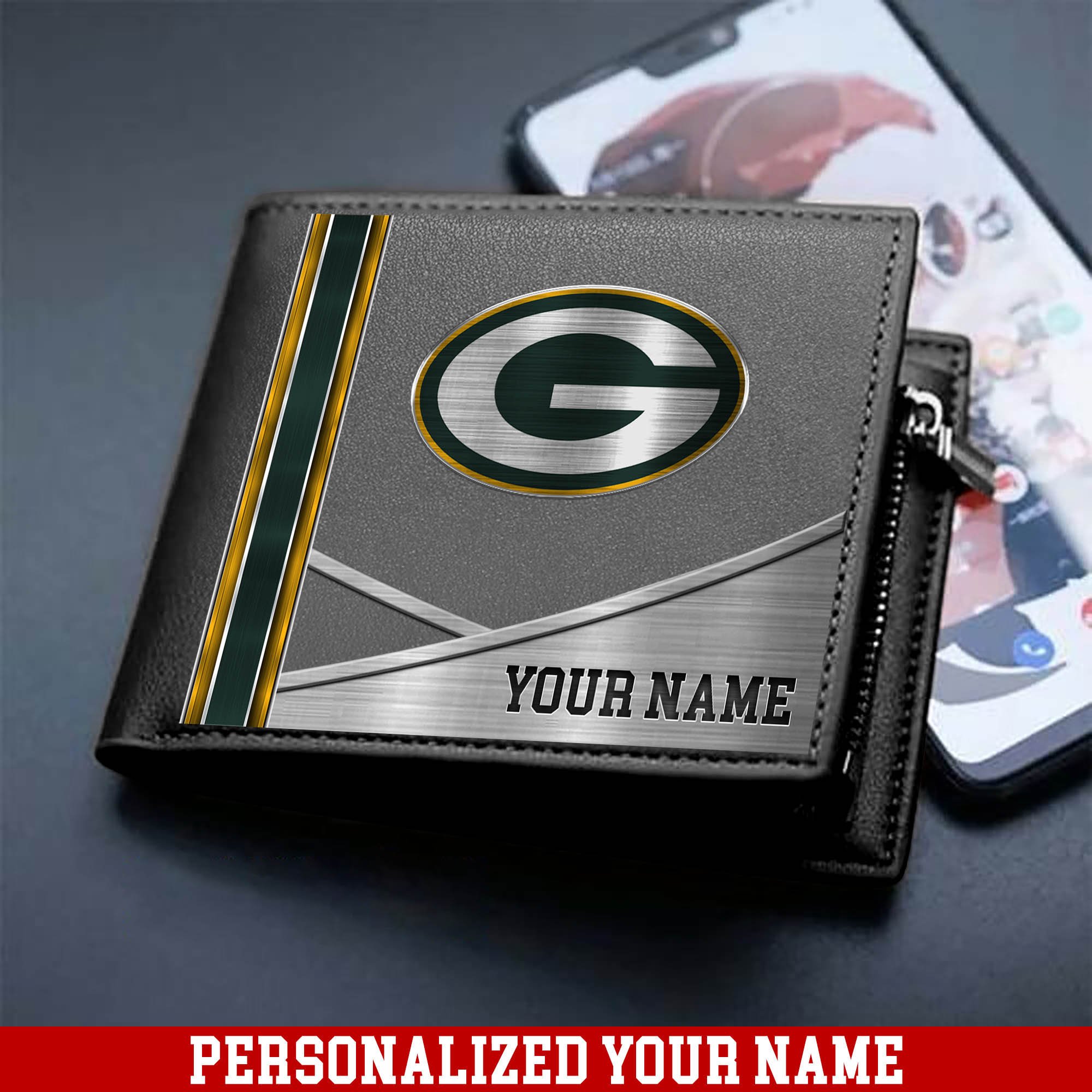 Alternative view of Green Bay Packers Sport Team Men Wallet 2024 Version Customized Your Name, Men Wallet For Sport Lovers, Fan Gifts ETHY-54902