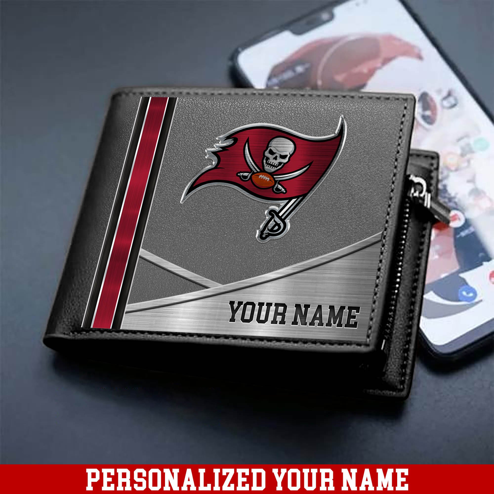 Alternative view of Tampa Bay Buccaneers Sport Team Men Wallet 2024 Version Customized Your Name, Men Wallet For Sport Lovers, Fan Gifts ETHY-54902