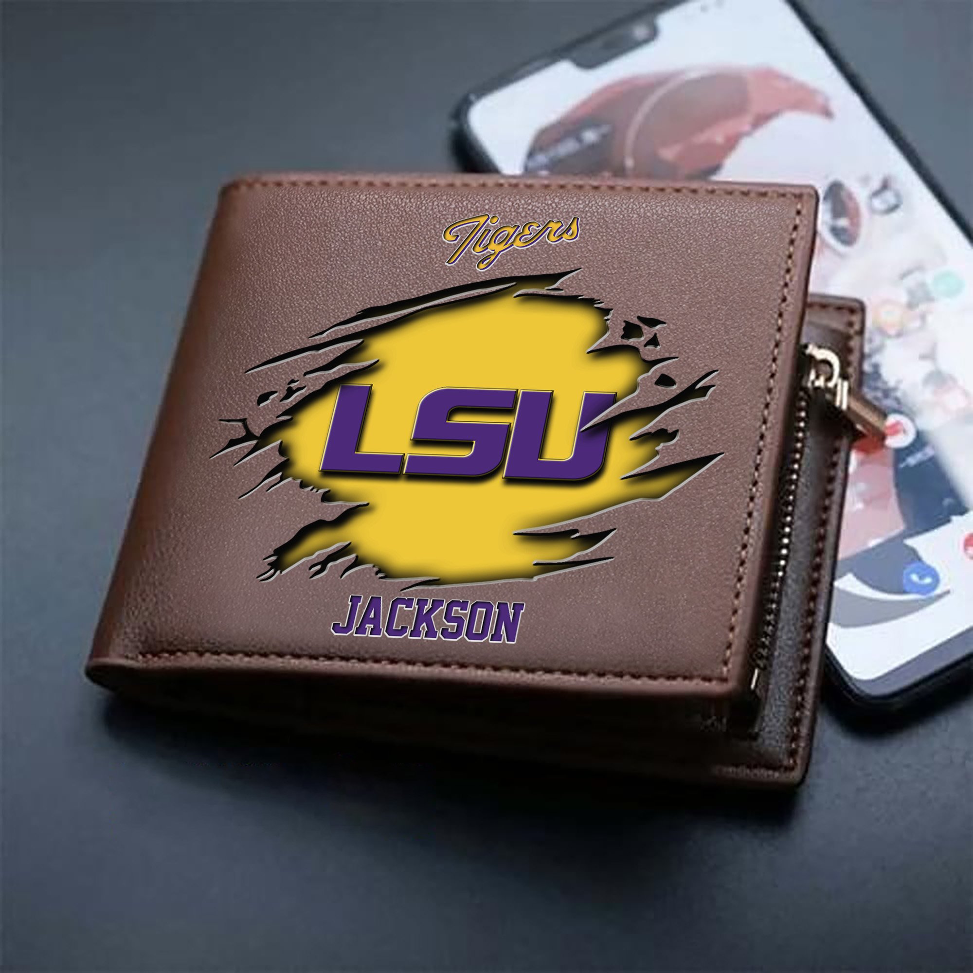 Alternative view of LSU TIGERS Men Wallet 2024 Version Personalized Your Name, Sport Wallet For Fans, Gifts For Him ETHY-61597