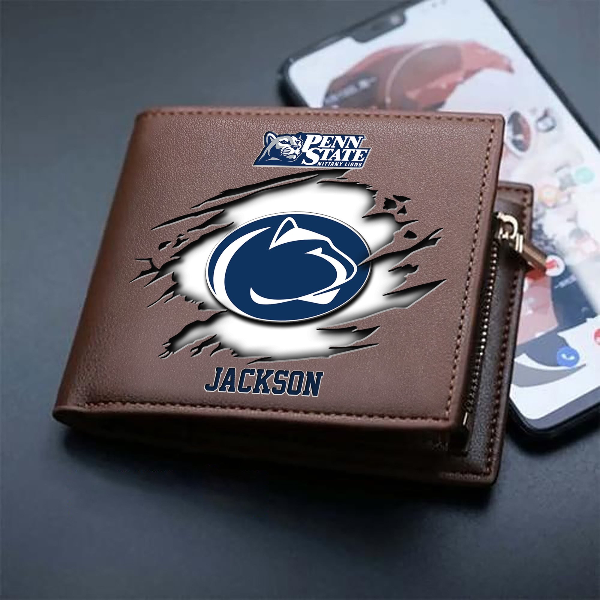 Alternative view of Penn State Nittany Lions Men Wallet 2024 Version Personalized Your Name, Sport Wallet For Fans, Gifts For Him ETHY-61597