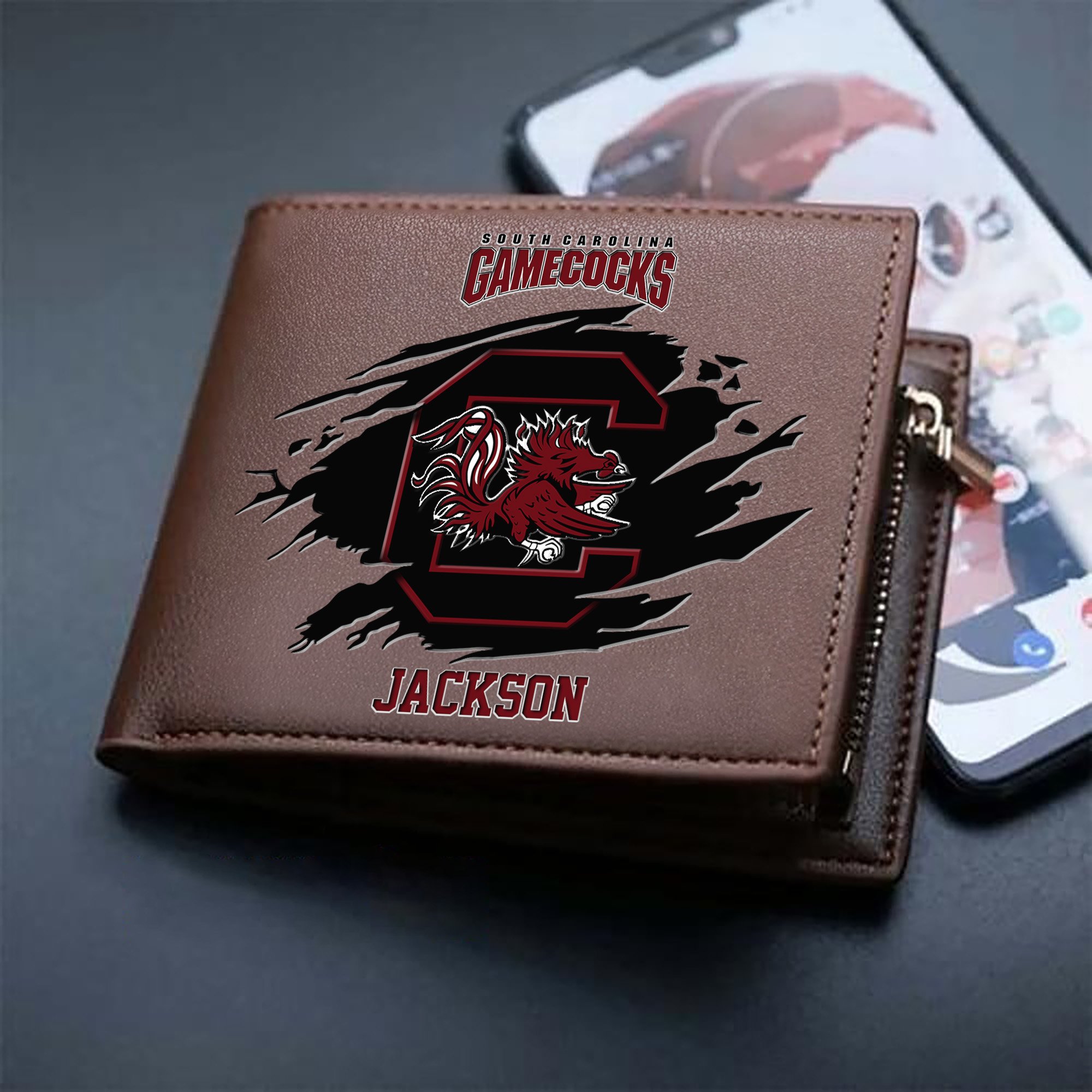 Alternative view of South Carolina Gamecocks Men Wallet 2024 Version Personalized Your Name, Sport Wallet For Fans, Gifts For Him ETHY-61597