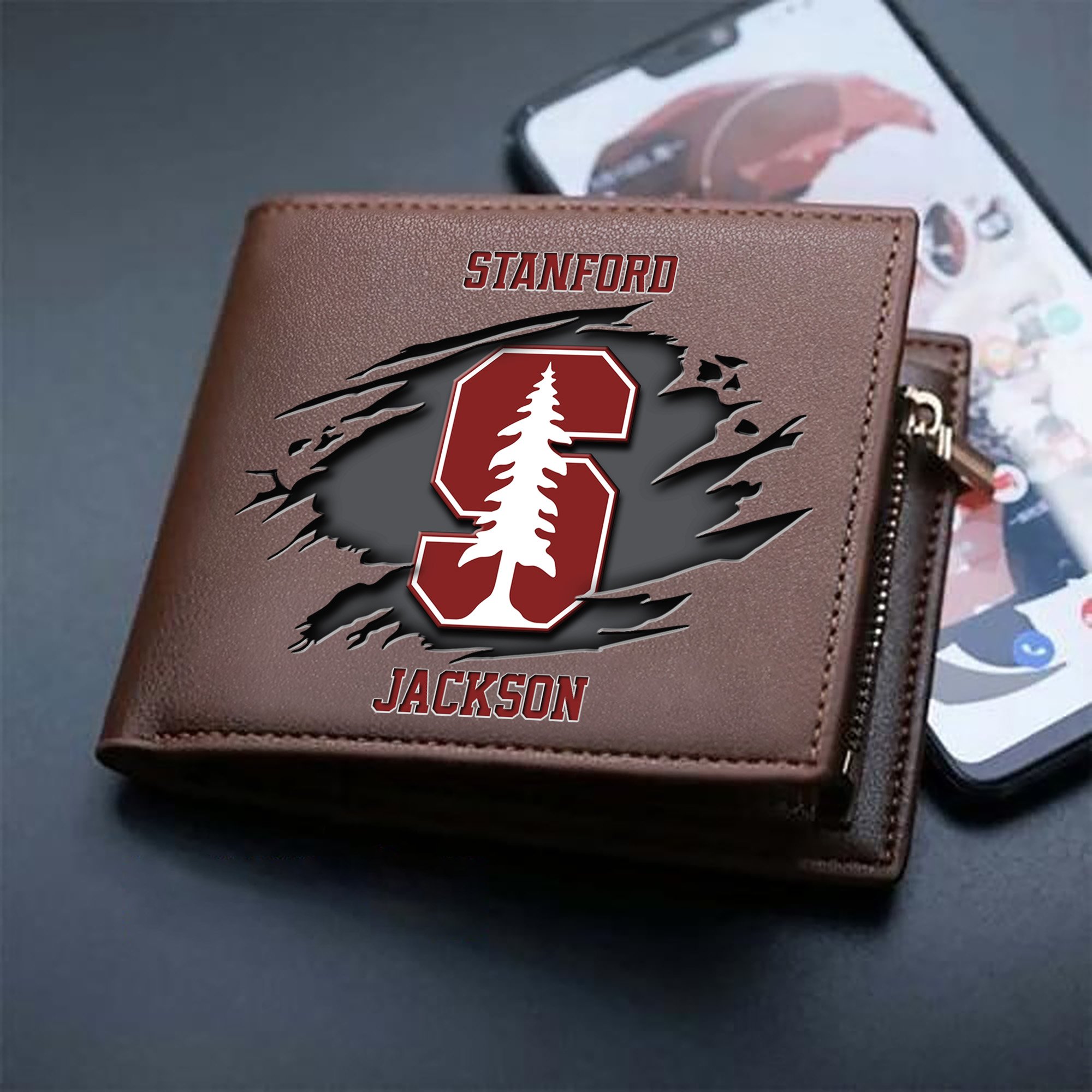 Alternative view of Stanford Cardinal Men Wallet 2024 Version Personalized Your Name, Sport Wallet For Fans, Gifts For Him ETHY-61597