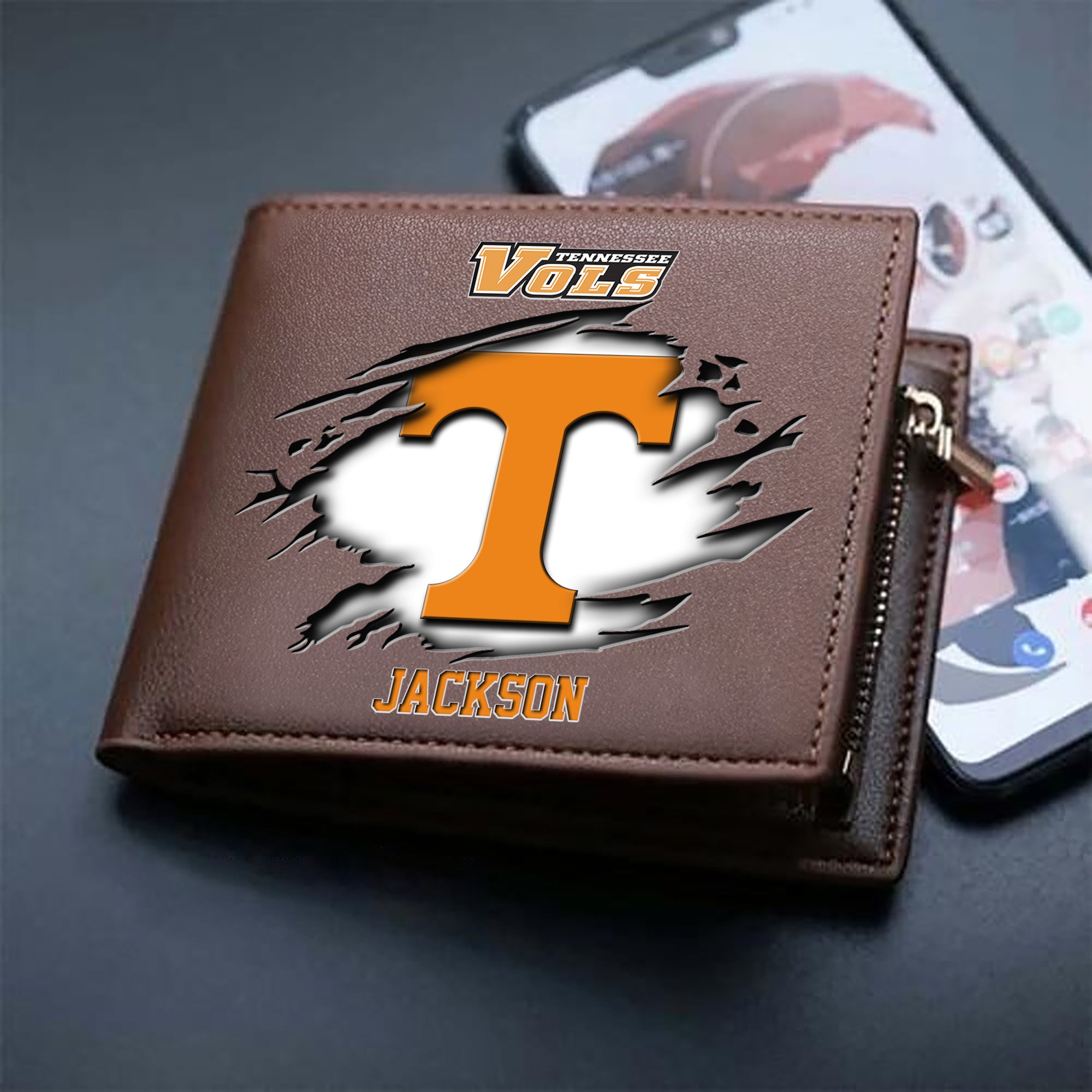 Alternative view of Tennessee Volunteers Men Wallet 2024 Version Personalized Your Name, Sport Wallet For Fans, Gifts For Him ETHY-61597