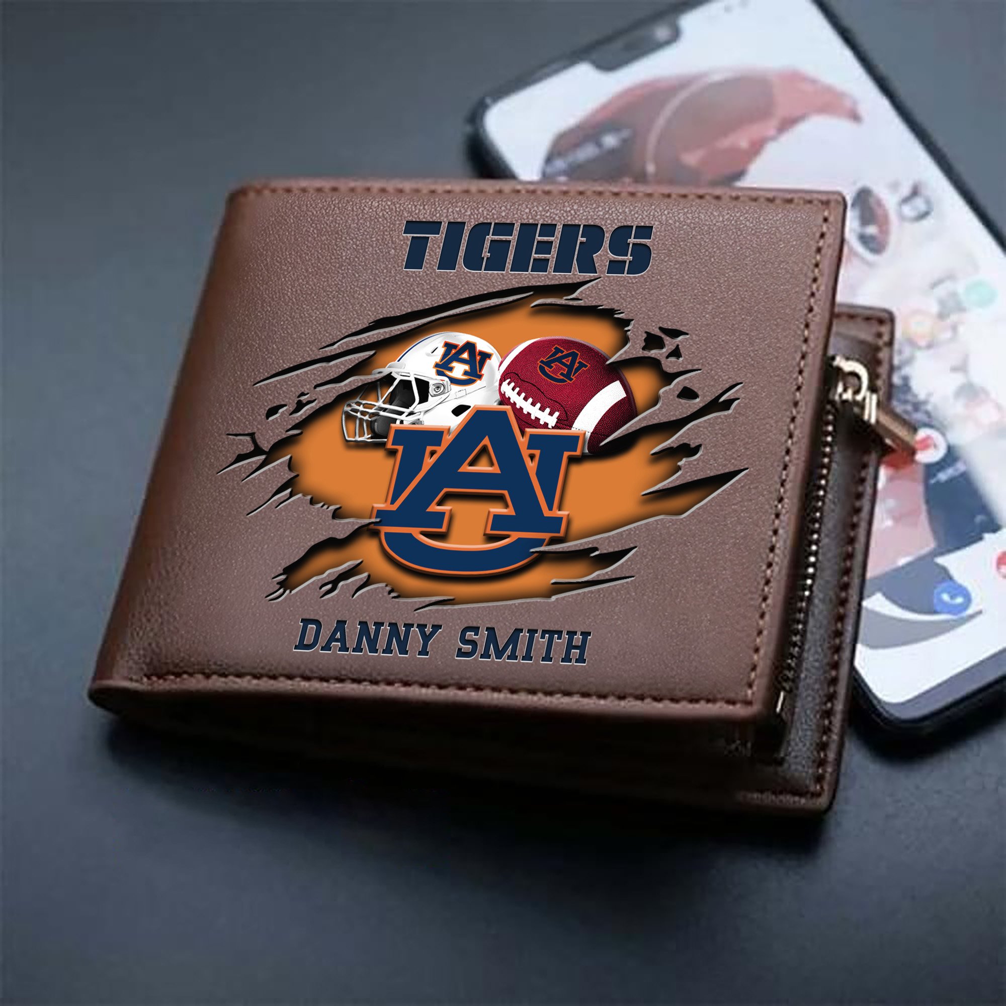 Alternative view of Auburn Tigers Sport Men Wallet 2024 Version Custom Your Name, Sport Wallet For Football Fans, Sport Gifts ETHY-61737