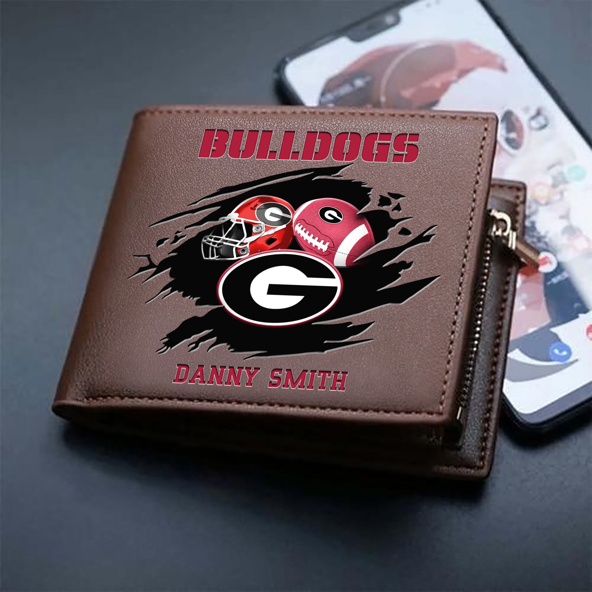 Alternative view of Georgia Bulldogs Sport Men Wallet 2024 Version Custom Your Name, Sport Wallet For Football Fans, Sport Gifts ETHY-61737