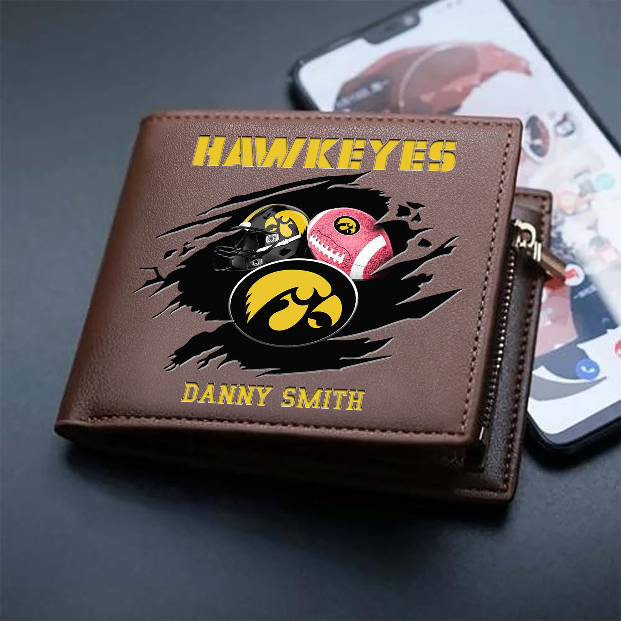 Alternative view of Iowa Hawkeyes Sport Men Wallet 2024 Version Custom Your Name, Sport Wallet For Football Fans, Sport Gifts ETHY-61737