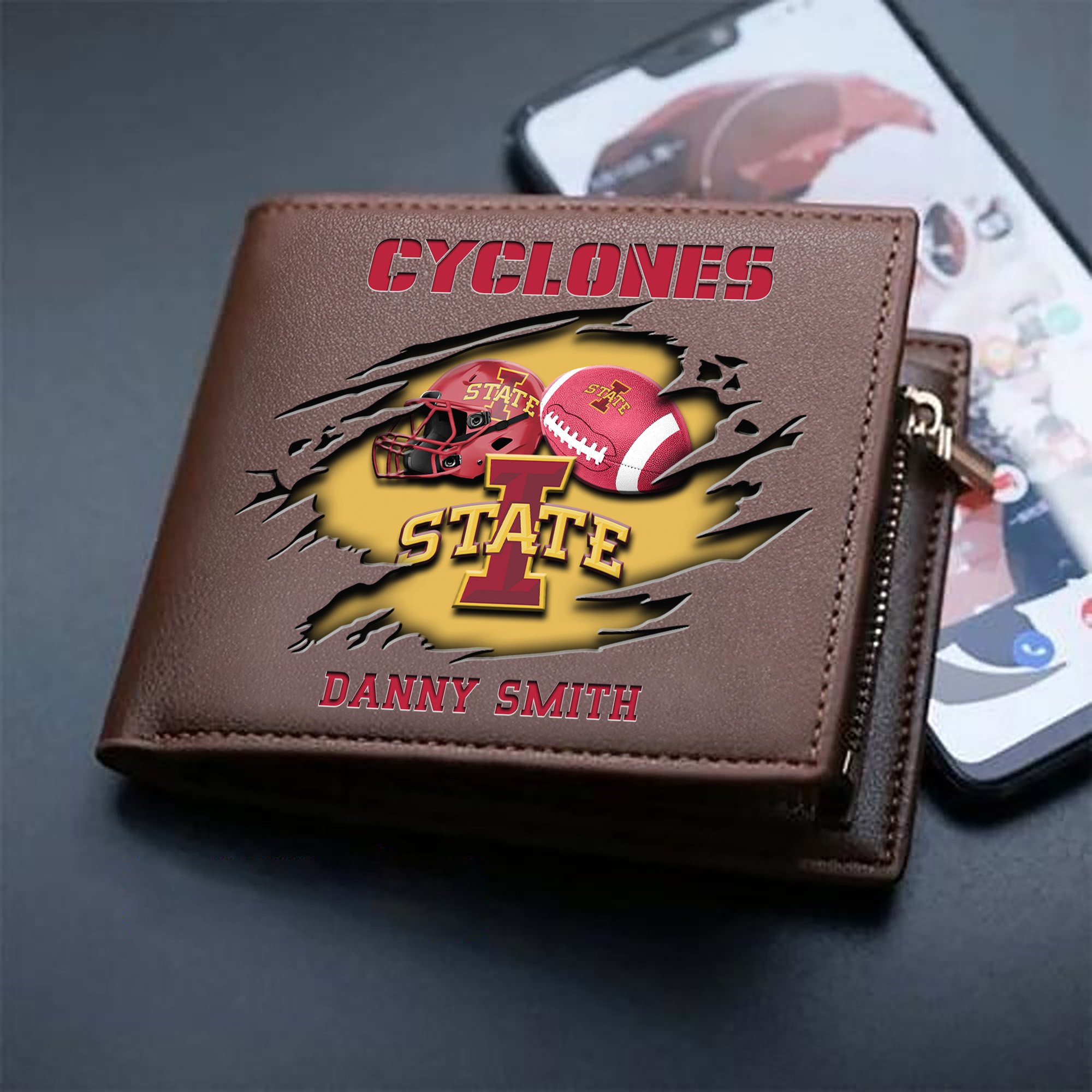 Alternative view of Iowa State Cyclones Sport Men Wallet 2024 Version Custom Your Name, Sport Wallet For Football Fans, Sport Gifts ETHY-61737