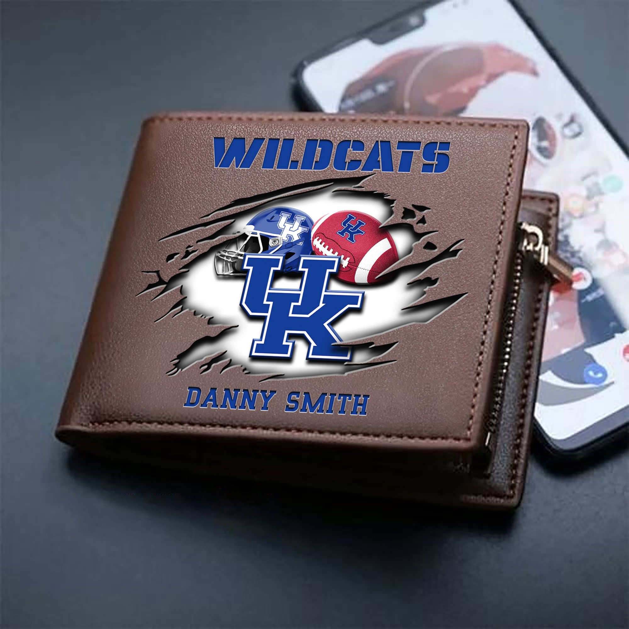 Alternative view of Kentucky Wildcats Sport Men Wallet 2024 Version Custom Your Name, Sport Wallet For Football Fans, Sport Gifts ETHY-61737
