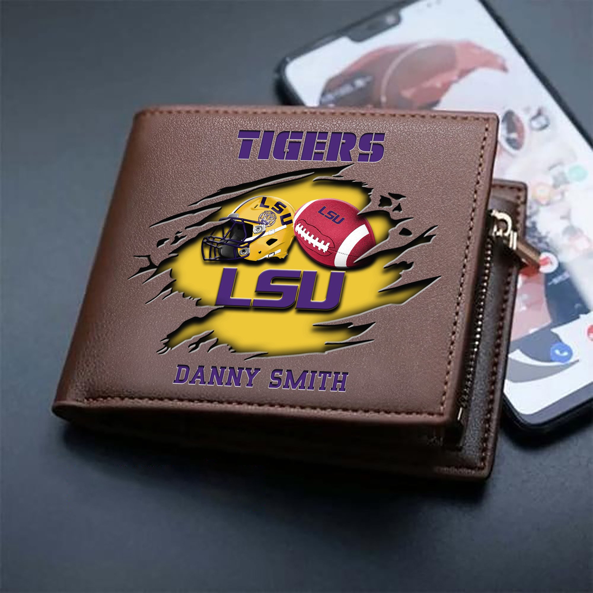 Alternative view of LSU TIGERS Sport Men Wallet 2024 Version Custom Your Name, Sport Wallet For Football Fans, Sport Gifts ETHY-61737