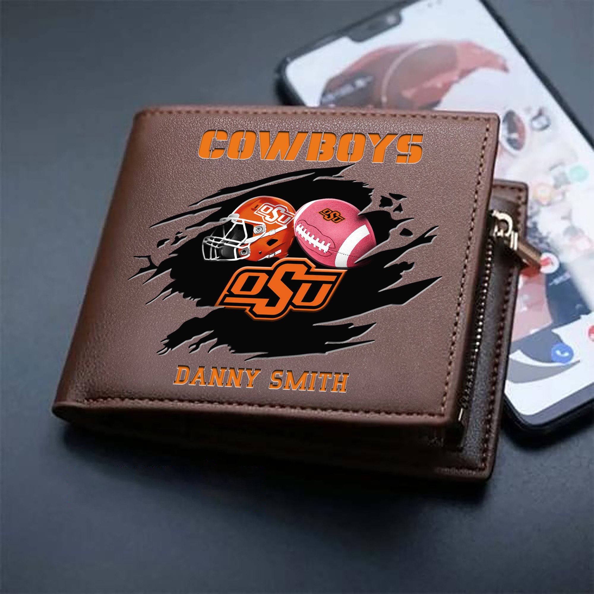 Alternative view of Oklahoma State Cowboys Sport Men Wallet 2024 Version Custom Your Name, Sport Wallet For Football Fans, Sport Gifts ETHY-61737