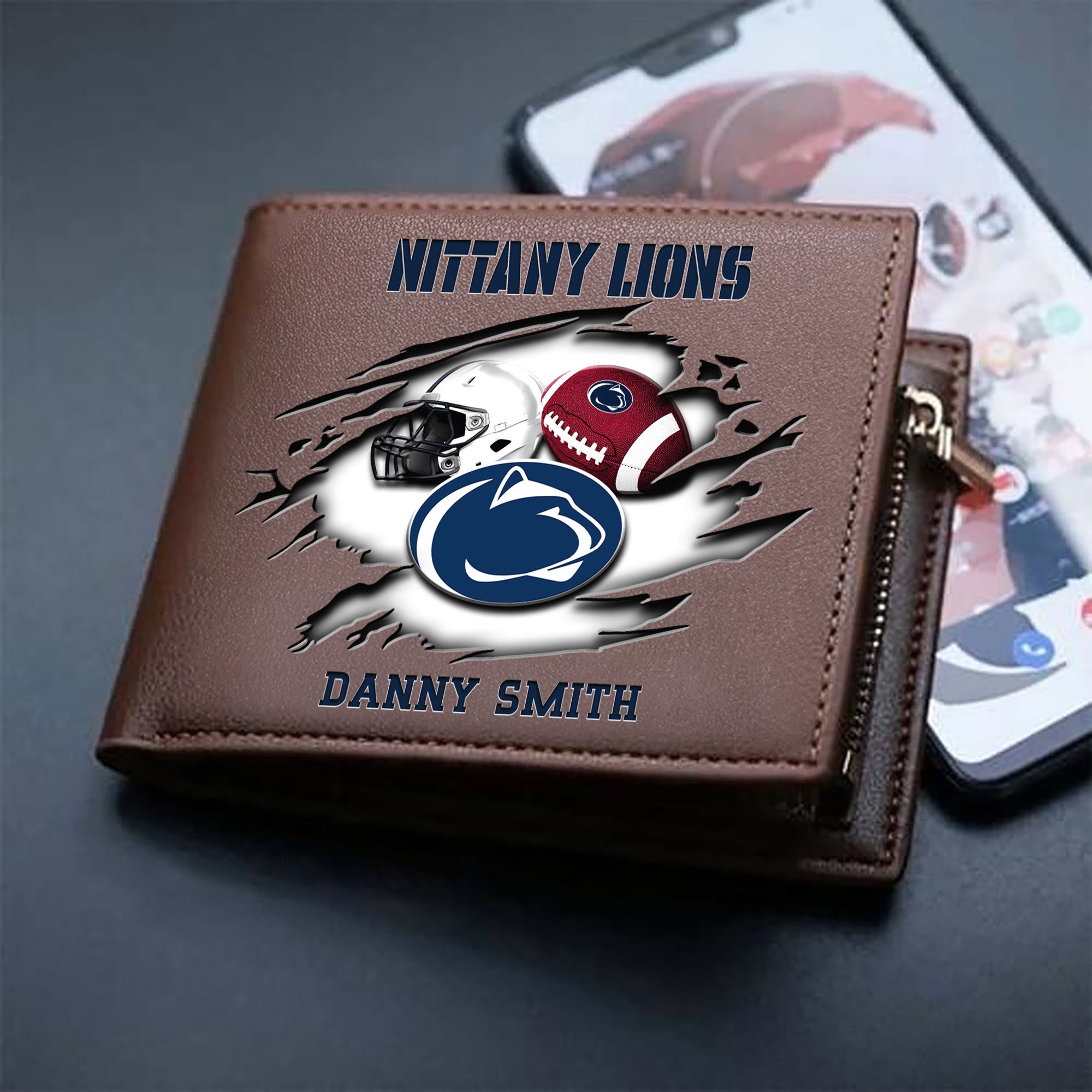 Alternative view of Penn State Nittany Lions Sport Men Wallet 2024 Version Custom Your Name, Sport Wallet For Football Fans, Sport Gifts ETHY-61737