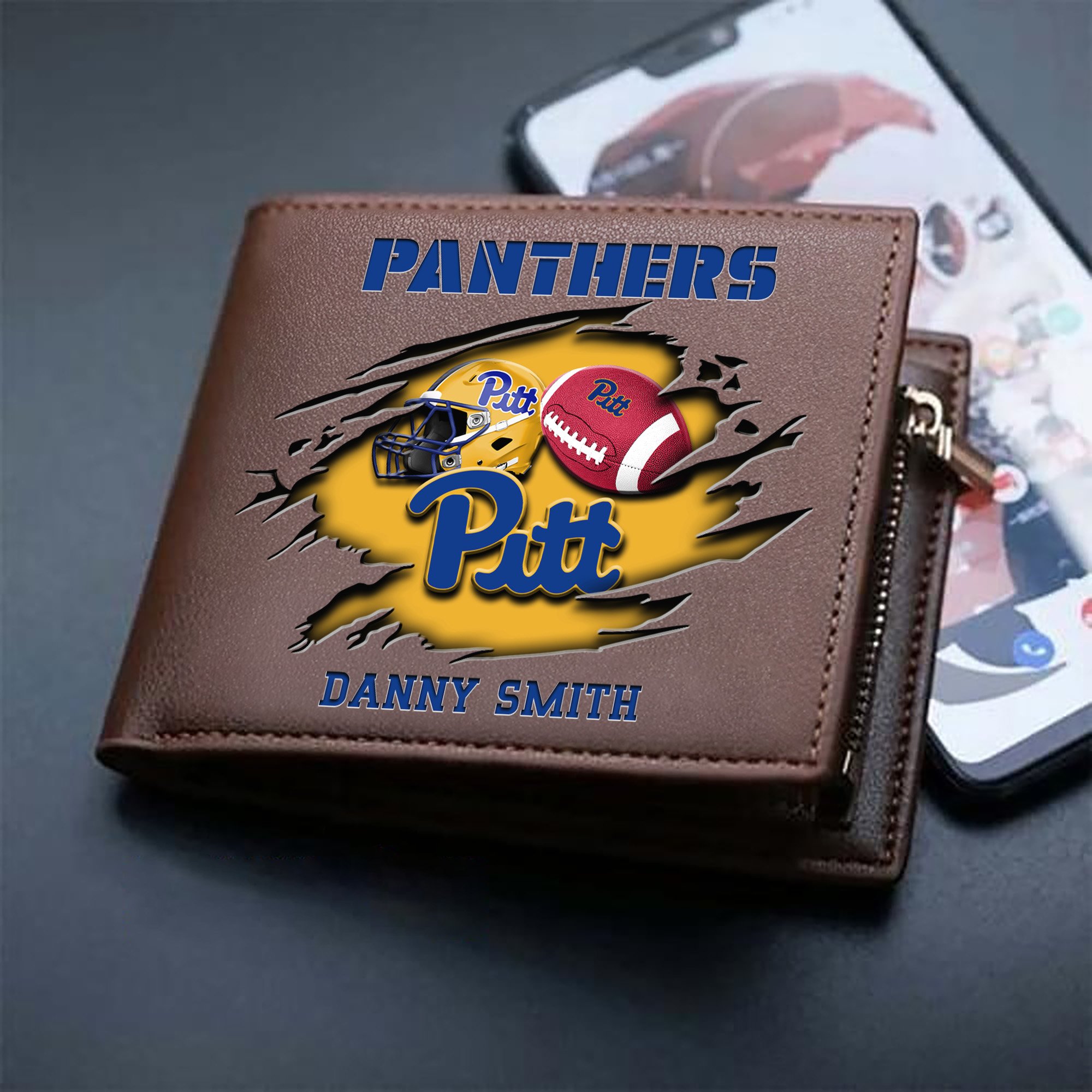 Alternative view of Pittsburgh Panthers Sport Men Wallet 2024 Version Custom Your Name, Sport Wallet For Football Fans, Sport Gifts ETHY-61737