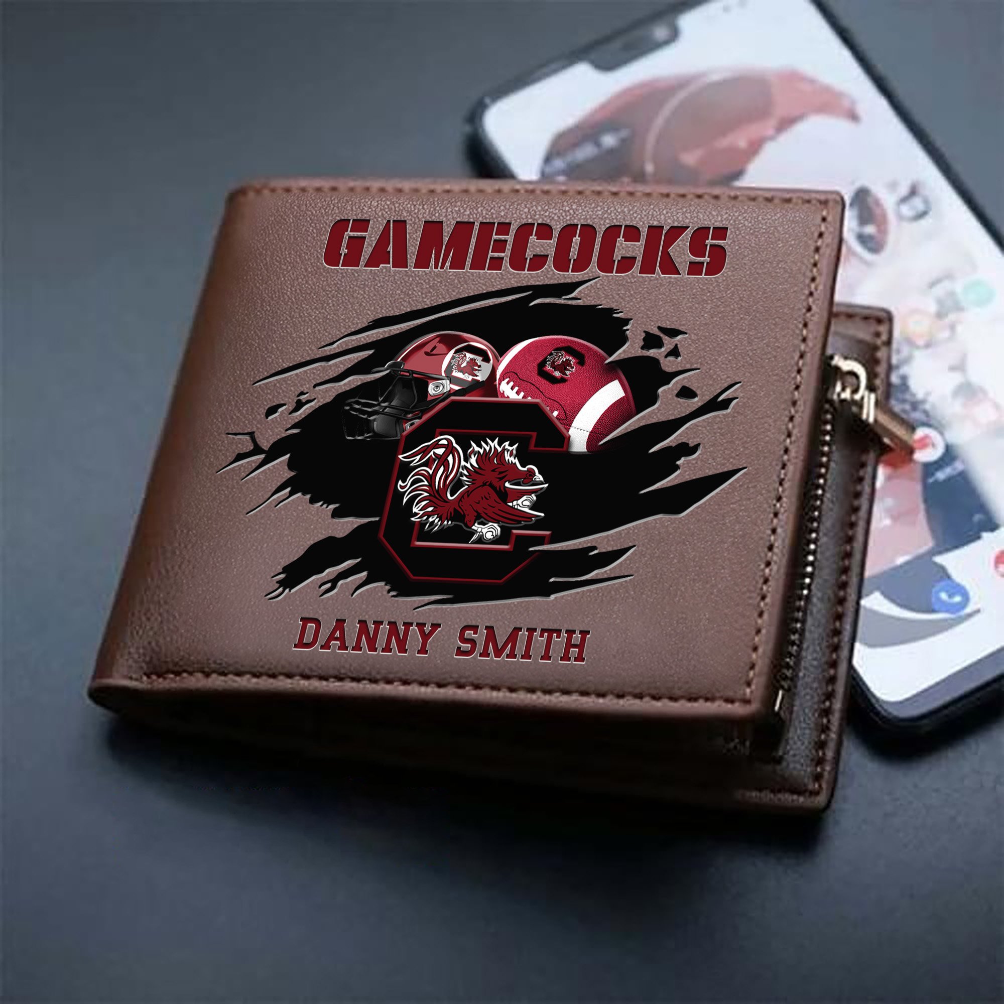 Alternative view of South Carolina Gamecocks Sport Men Wallet 2024 Version Custom Your Name, Sport Wallet For Football Fans, Sport Gifts ETHY-61737
