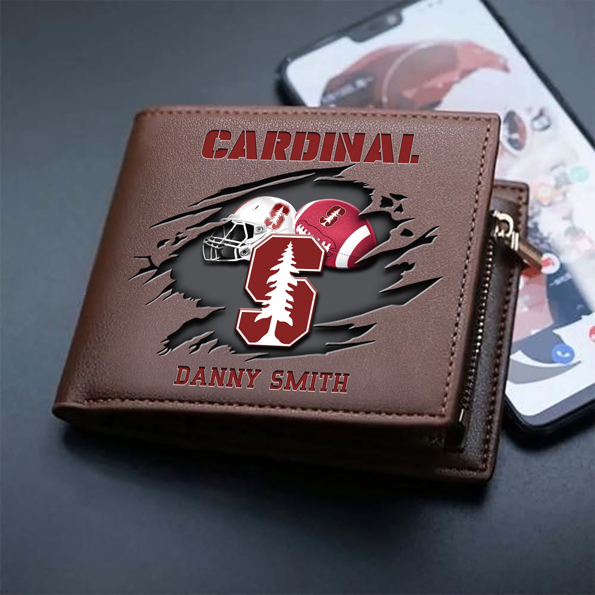 Alternative view of Stanford Cardinal Sport Men Wallet 2024 Version Custom Your Name, Sport Wallet For Football Fans, Sport Gifts ETHY-61737