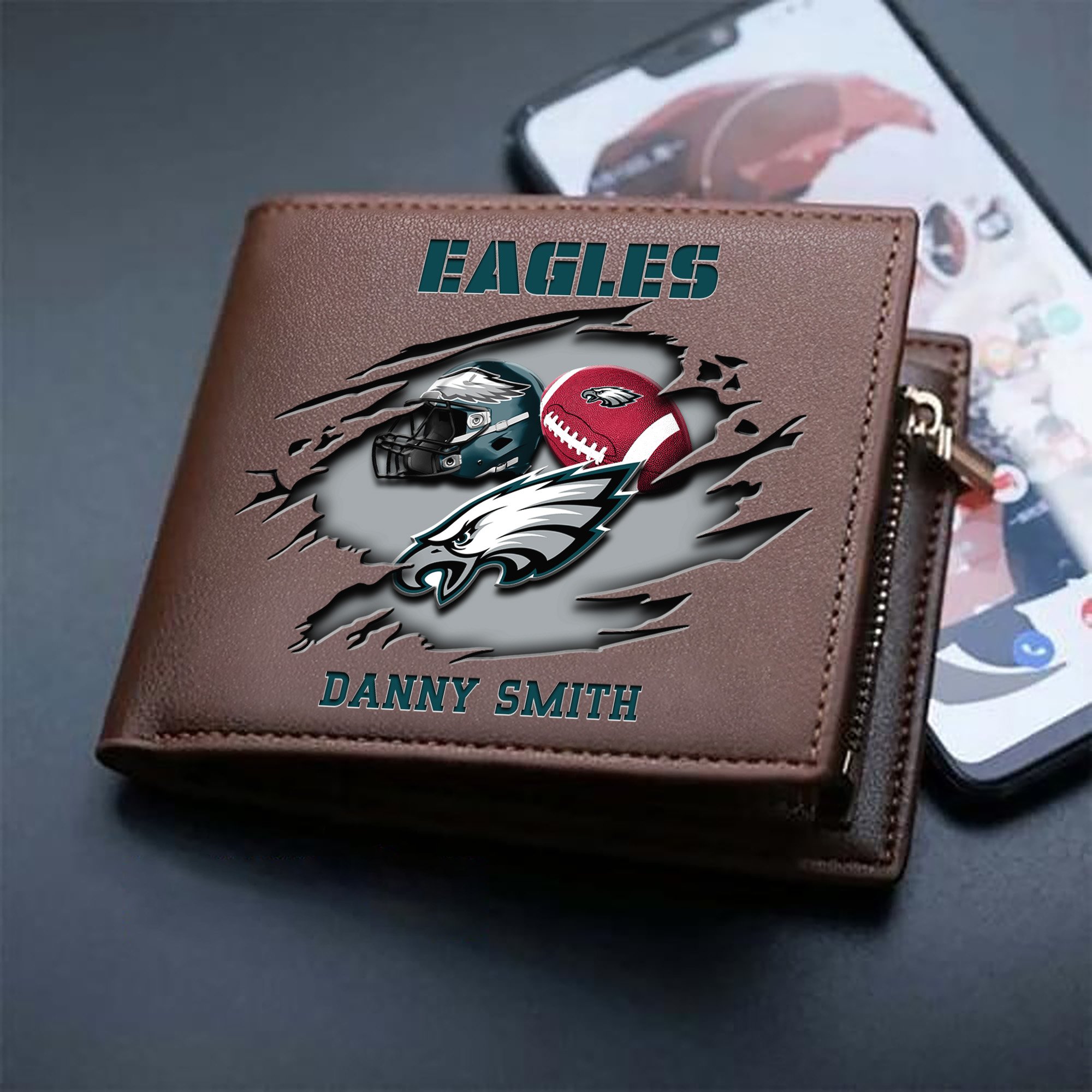 Alternative view of Philadelphia Eagles Sport Men Wallet 2024 Version Custom Your Name, Sport Wallet For Football Fans, Sport Gifts ETHY-61737