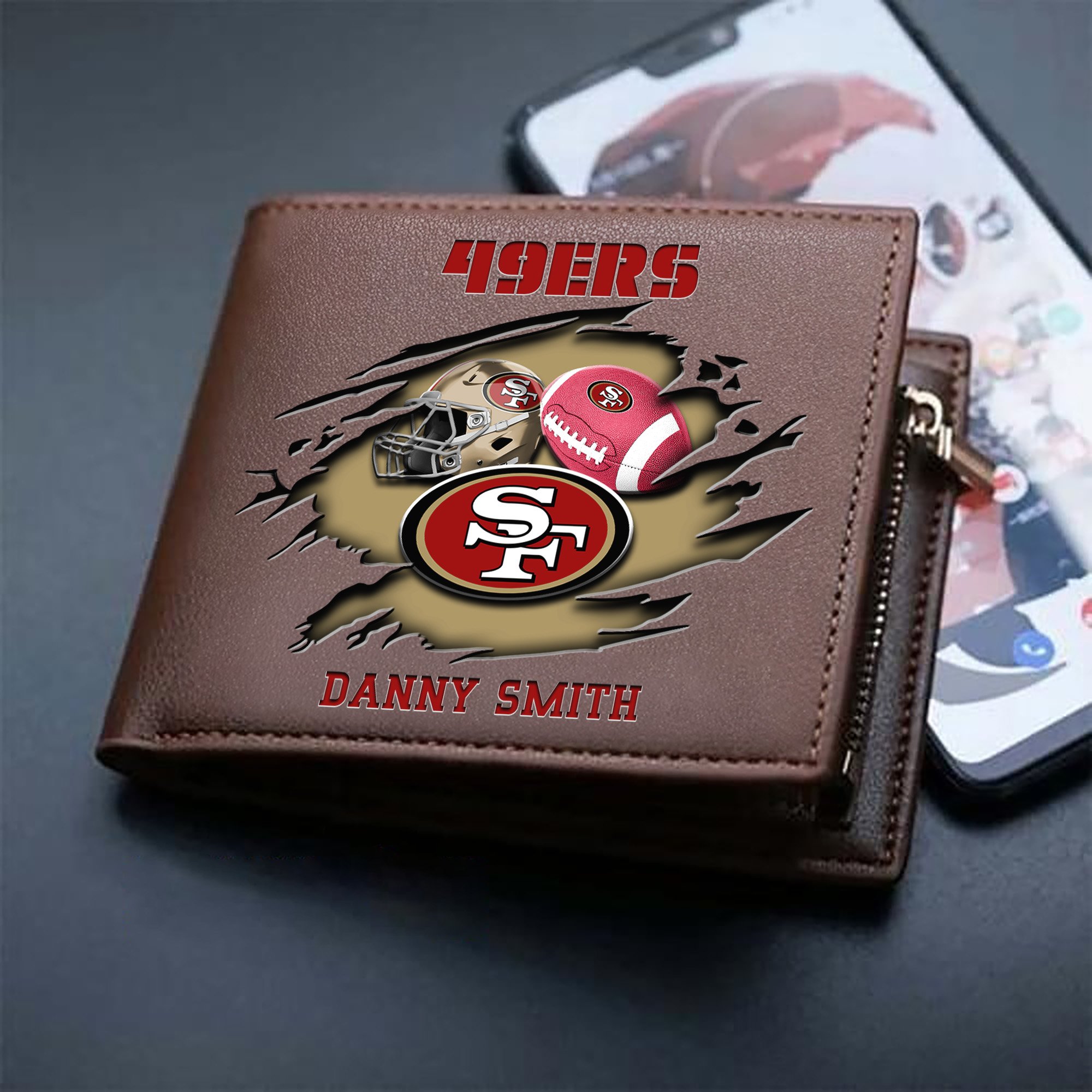 Alternative view of San Francisco 49ers Sport Men Wallet 2024 Version Custom Your Name, Sport Wallet For Football Fans, Sport Gifts ETHY-61737
