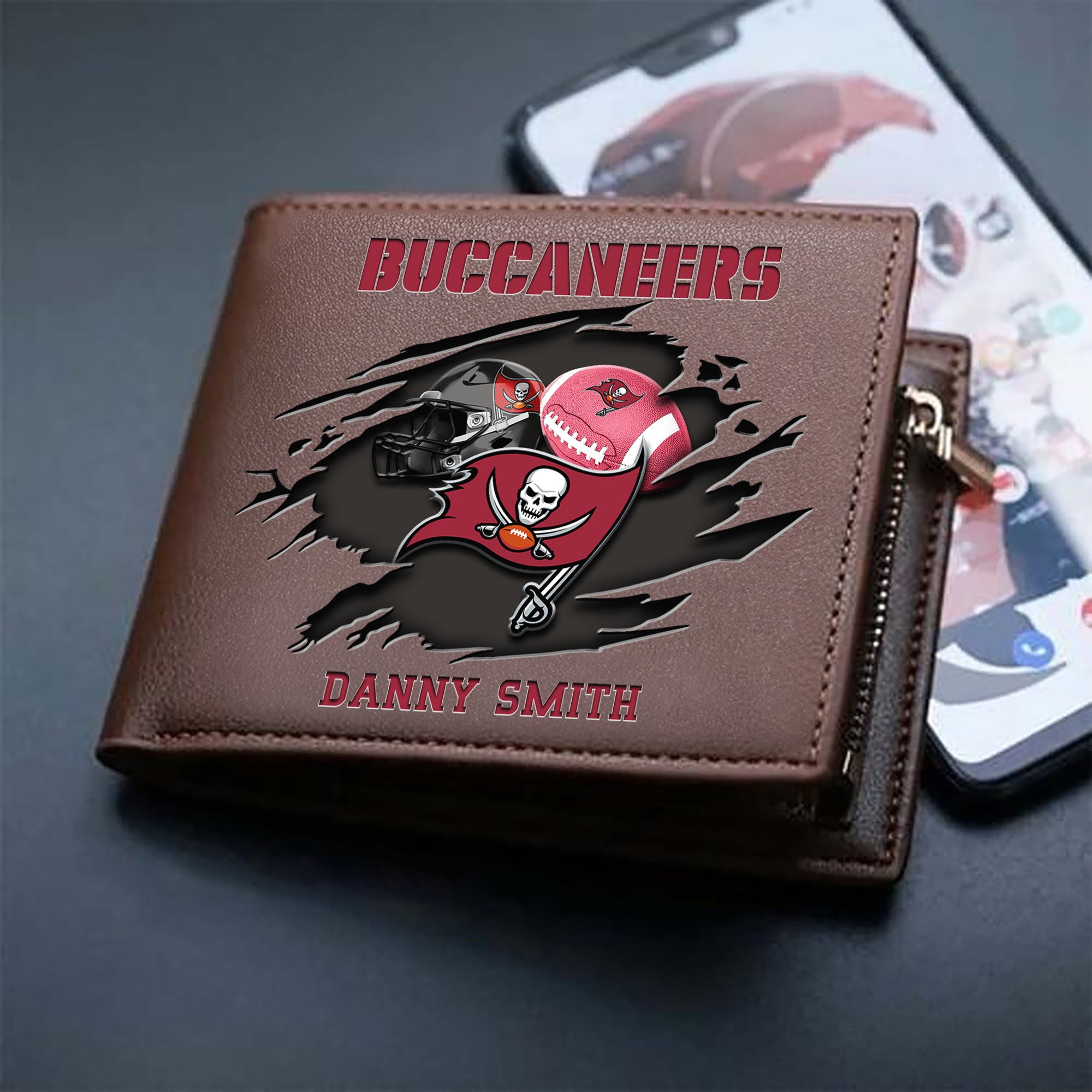 Alternative view of Tampa Bay Buccaneers Sport Men Wallet 2024 Version Custom Your Name, Sport Wallet For Football Fans, Sport Gifts ETHY-61737