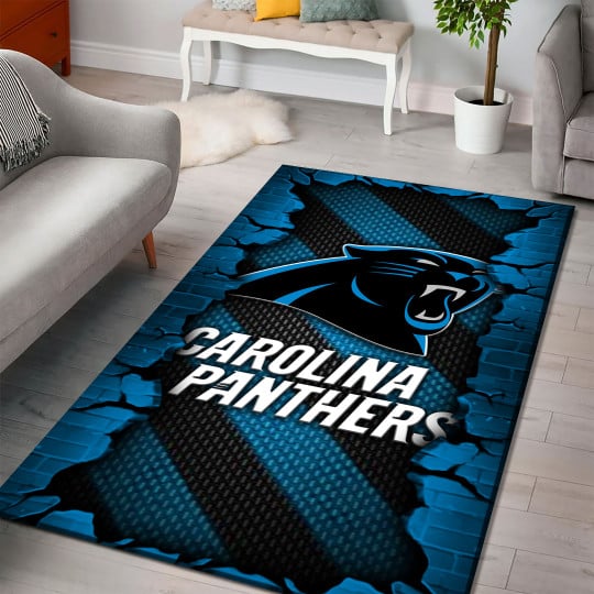 Alternative view of Carolina Panthers Living Room Rug 2024 Versions, Football Team Living Room Rug, FootBall Fan Gifts EHIVM-53640