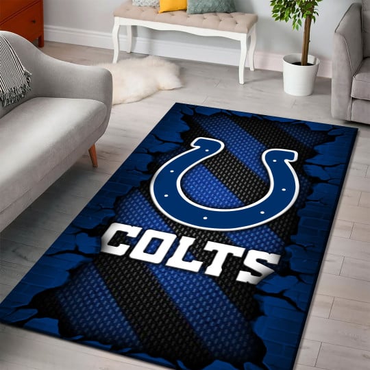 Alternative view of Indianapolis Colts Living Room Rug 2024 Versions, Football Team Living Room Rug, FootBall Fan Gifts EHIVM-53640