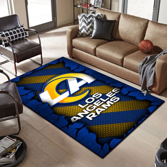 Los Angeles Rams Living Room Rug 2024 Versions, Football Team Living Room Rug, FootBall Fan Gifts EHIVM-53640