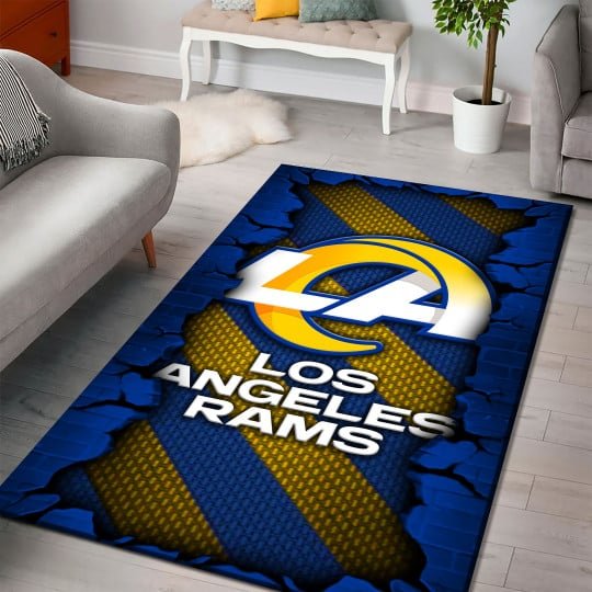 Alternative view of Los Angeles Rams Living Room Rug 2024 Versions, Football Team Living Room Rug, FootBall Fan Gifts EHIVM-53640