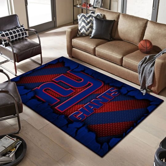 New York Giants Living Room Rug 2024 Versions, Football Team Living Room Rug, FootBall Fan Gifts EHIVM-53640