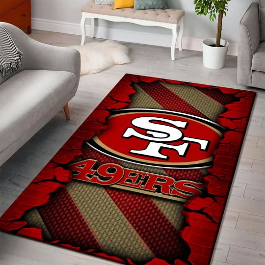 Alternative view of San Francisco 49ers Living Room Rug 2024 Versions, Football Team Living Room Rug, FootBall Fan Gifts EHIVM-53640