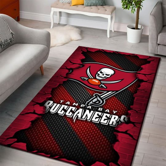 Alternative view of Tampa Bay Buccaneers Living Room Rug 2024 Versions, Football Team Living Room Rug, FootBall Fan Gifts EHIVM-53640