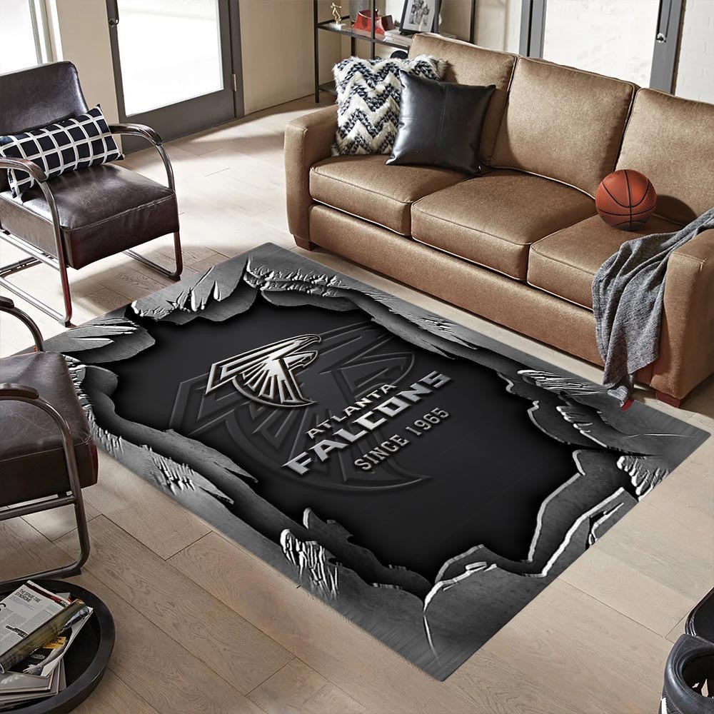 Alternative view of Atlanta Falcons Living Room Rug, Football Team Living Room Rug 2024 Versions, FootBall Fan Gifts EHIVM-57794