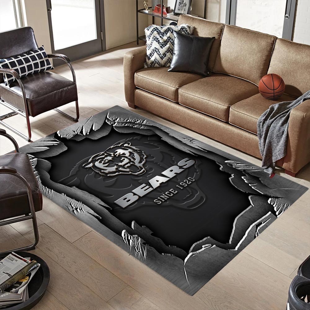 Alternative view of Chicago Bears Living Room Rug, Football Team Living Room Rug 2024 Versions, FootBall Fan Gifts EHIVM-57794