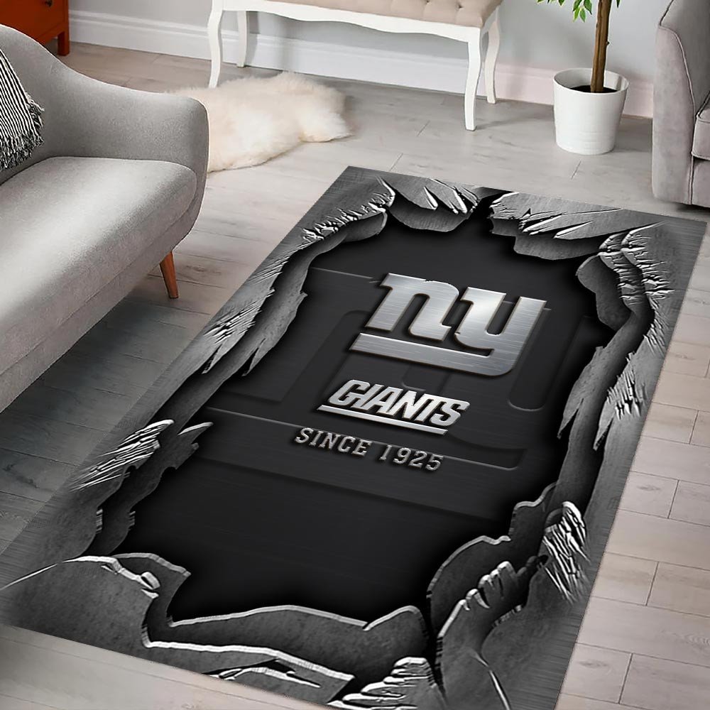 New York Giants Living Room Rug, Football Team Living Room Rug 2024 Versions, FootBall Fan Gifts EHIVM-57794