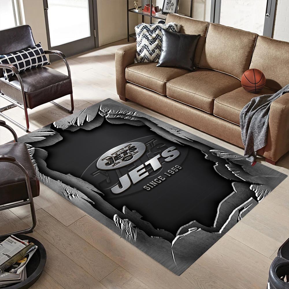 Alternative view of New York Jets Living Room Rug, Football Team Living Room Rug 2024 Versions, FootBall Fan Gifts EHIVM-57794