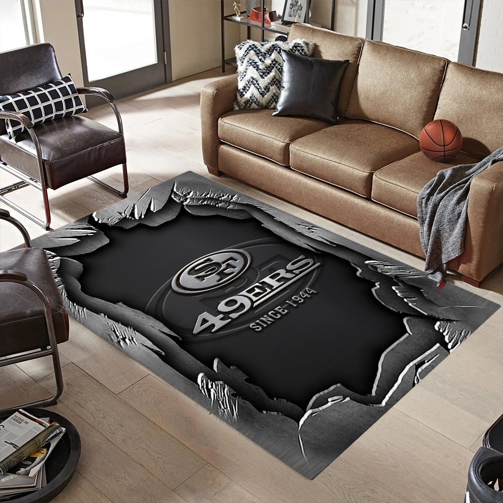 Alternative view of San Francisco 49ers Living Room Rug, Football Team Living Room Rug 2024 Versions, FootBall Fan Gifts EHIVM-57794