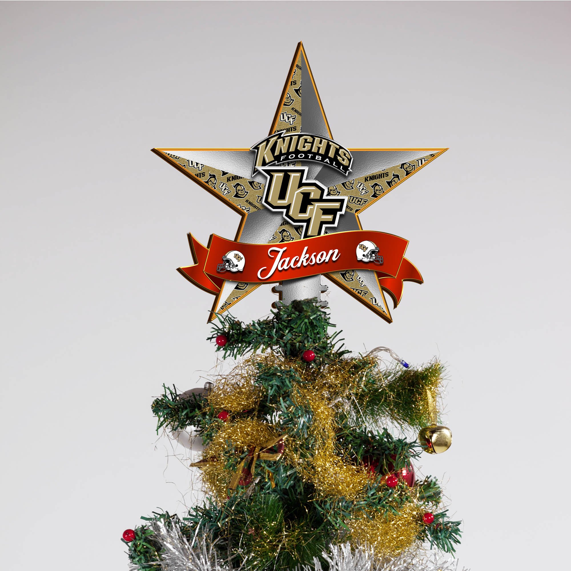 Alternative view of UCF Knights Tree Topper 2024 Version Personalized Your Name, Christmas Tree Decor, Christmas Gifts ETHY-62855