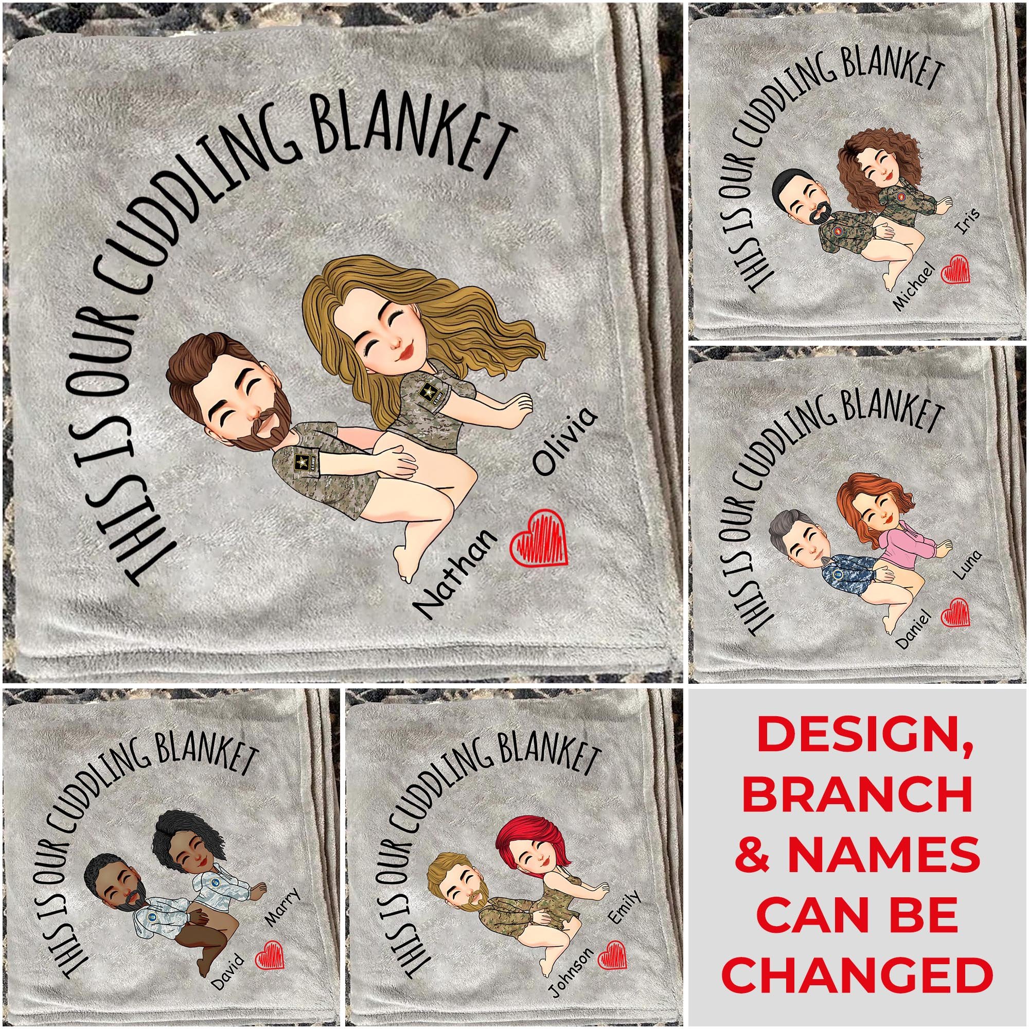 This Is Our Cuddling Blanket, Personalized Blanket Gift For Couple, Funny Gift For Husband Wife ETRG-62848