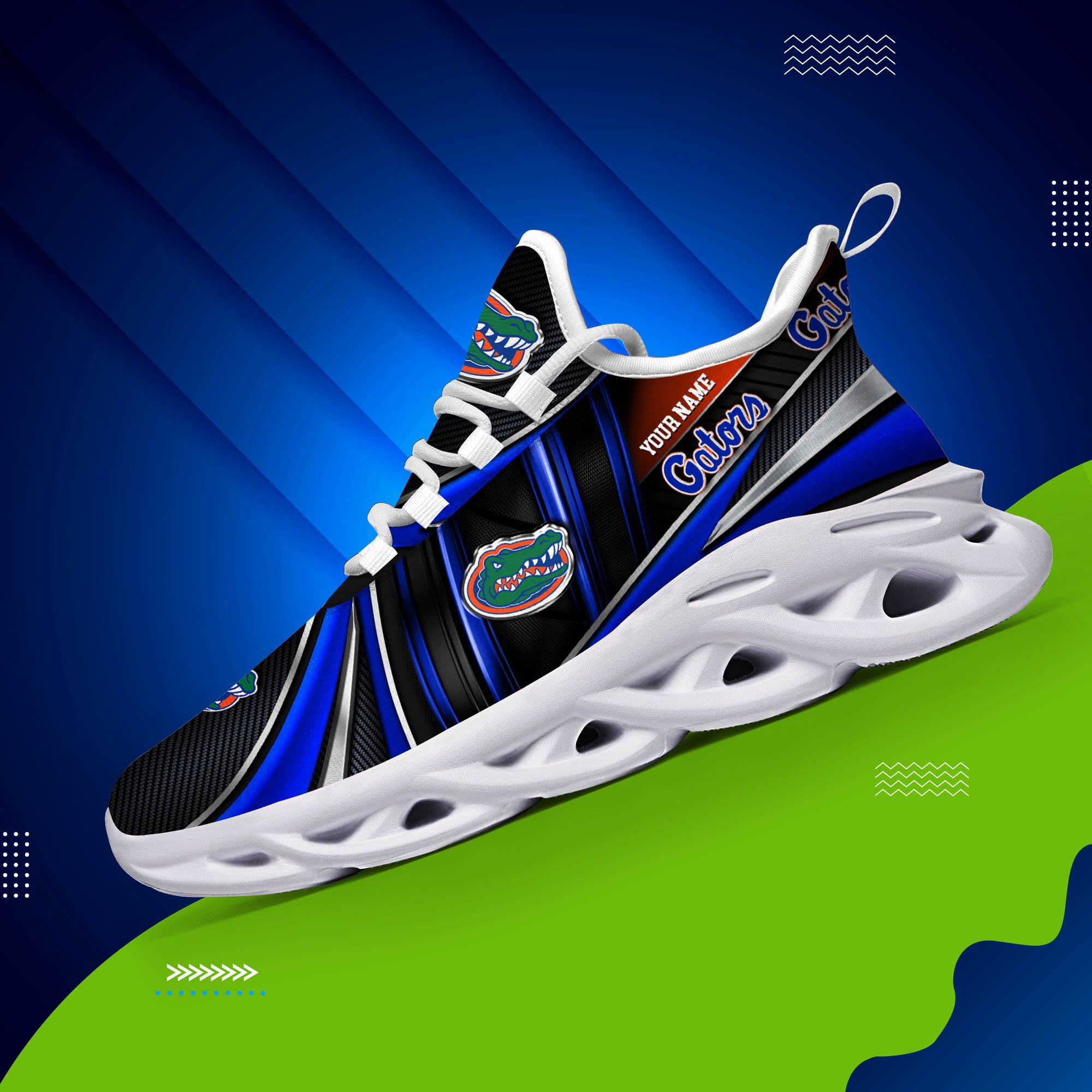 Alternative view of Florida Gators White C Sneakers 2024 Version Personalized Your Name, Sport Team Sneakers, Sport Gifts ETHY-62892