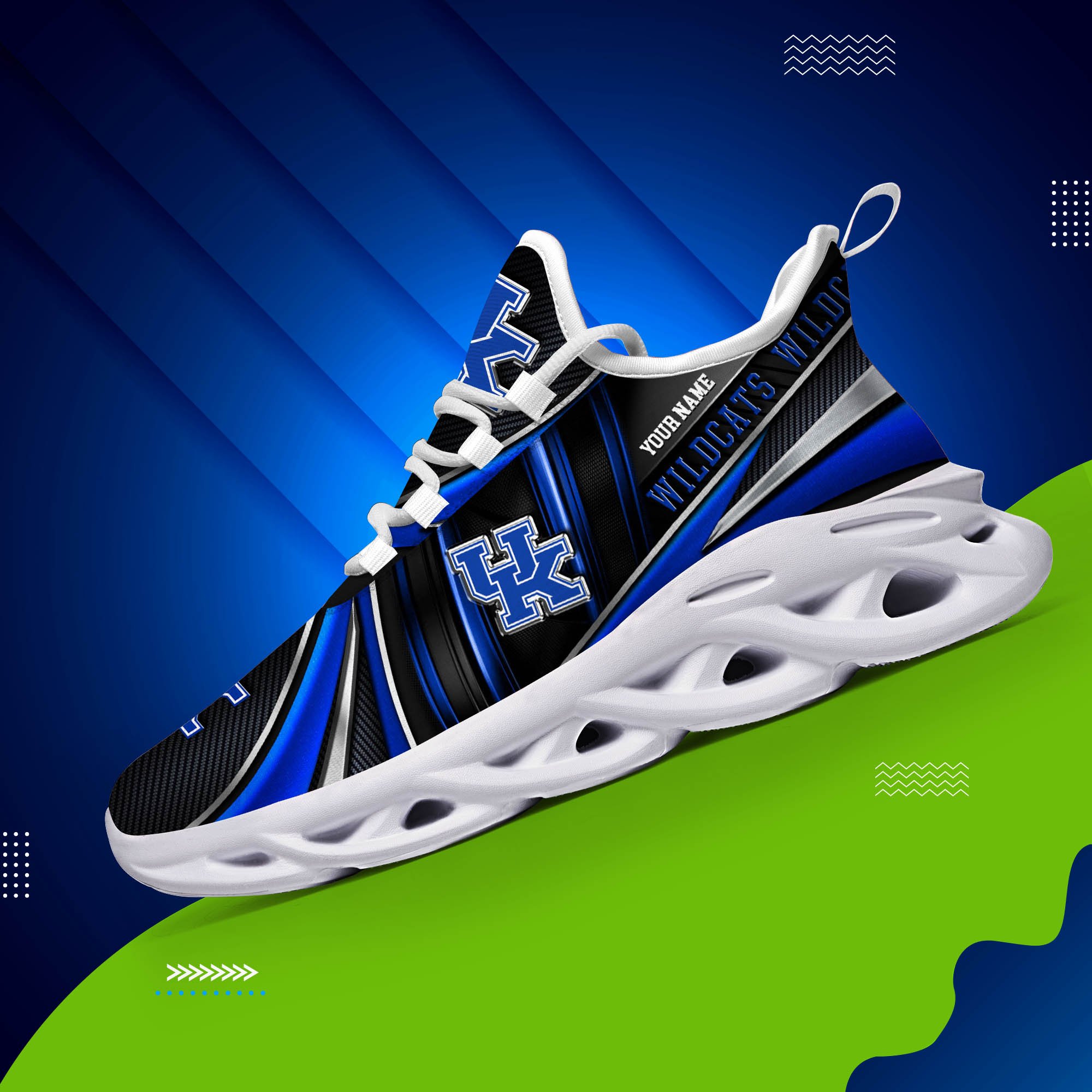 Alternative view of Kentucky Wildcats White C Sneakers 2024 Version Personalized Your Name, Sport Team Sneakers, Sport Gifts ETHY-62892