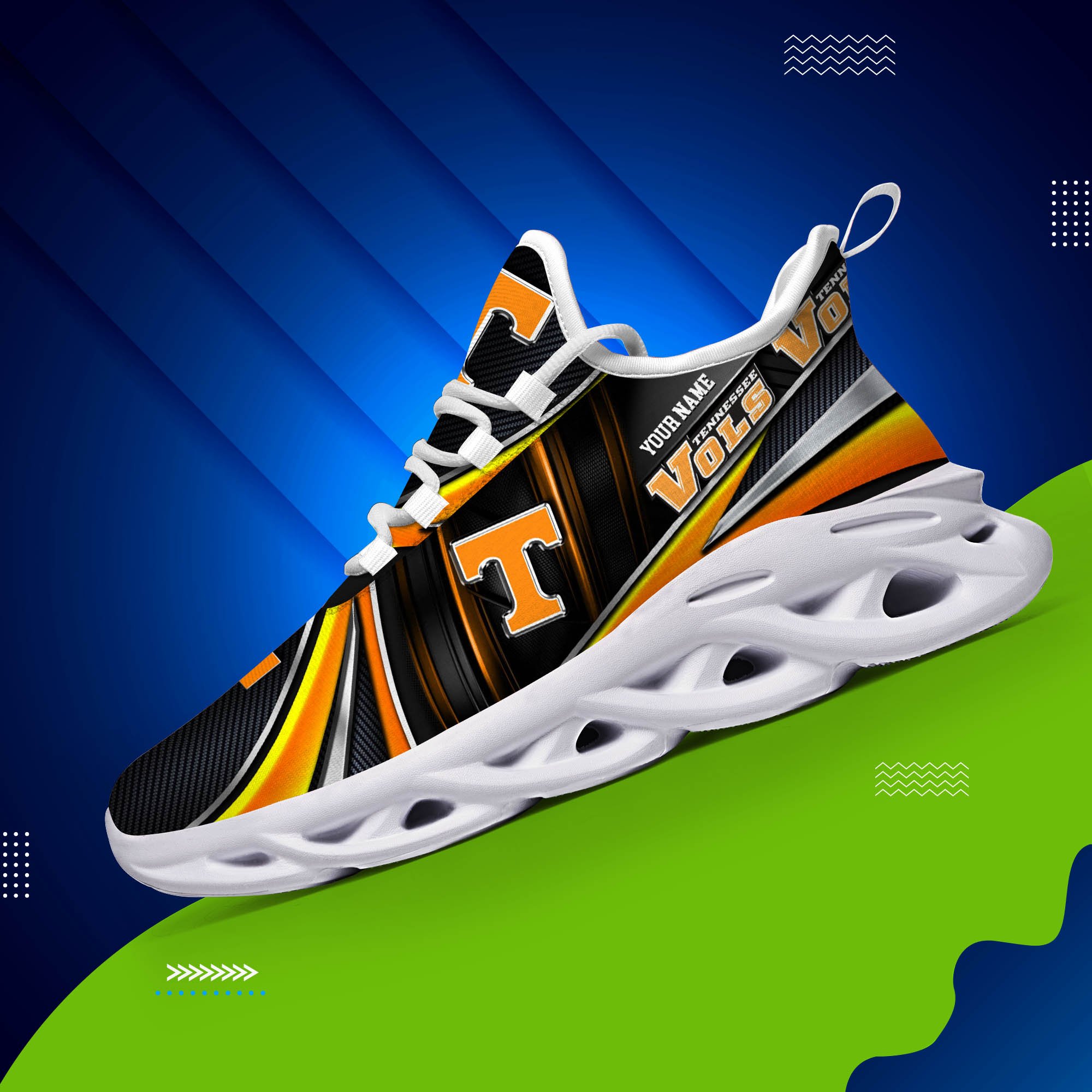 Alternative view of Tennessee Volunteers White C Sneakers 2024 Version Personalized Your Name, Sport Team Sneakers, Sport Gifts ETHY-62892