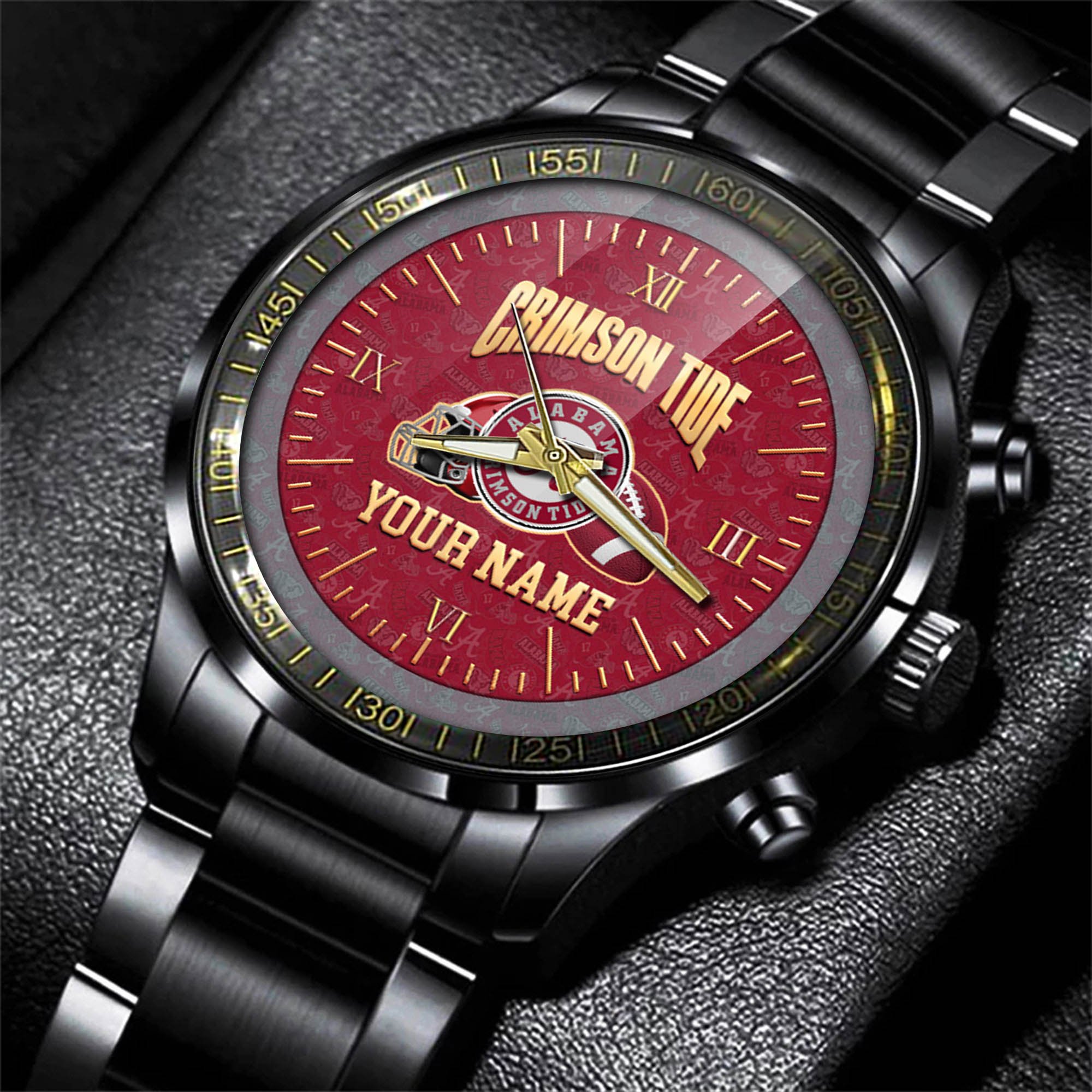 Alternative view of Alabama Crimson Tide Watch 2024 Version Personalized Your Name, Sport Watch For Fans, Sport Gifts ETHY-54417