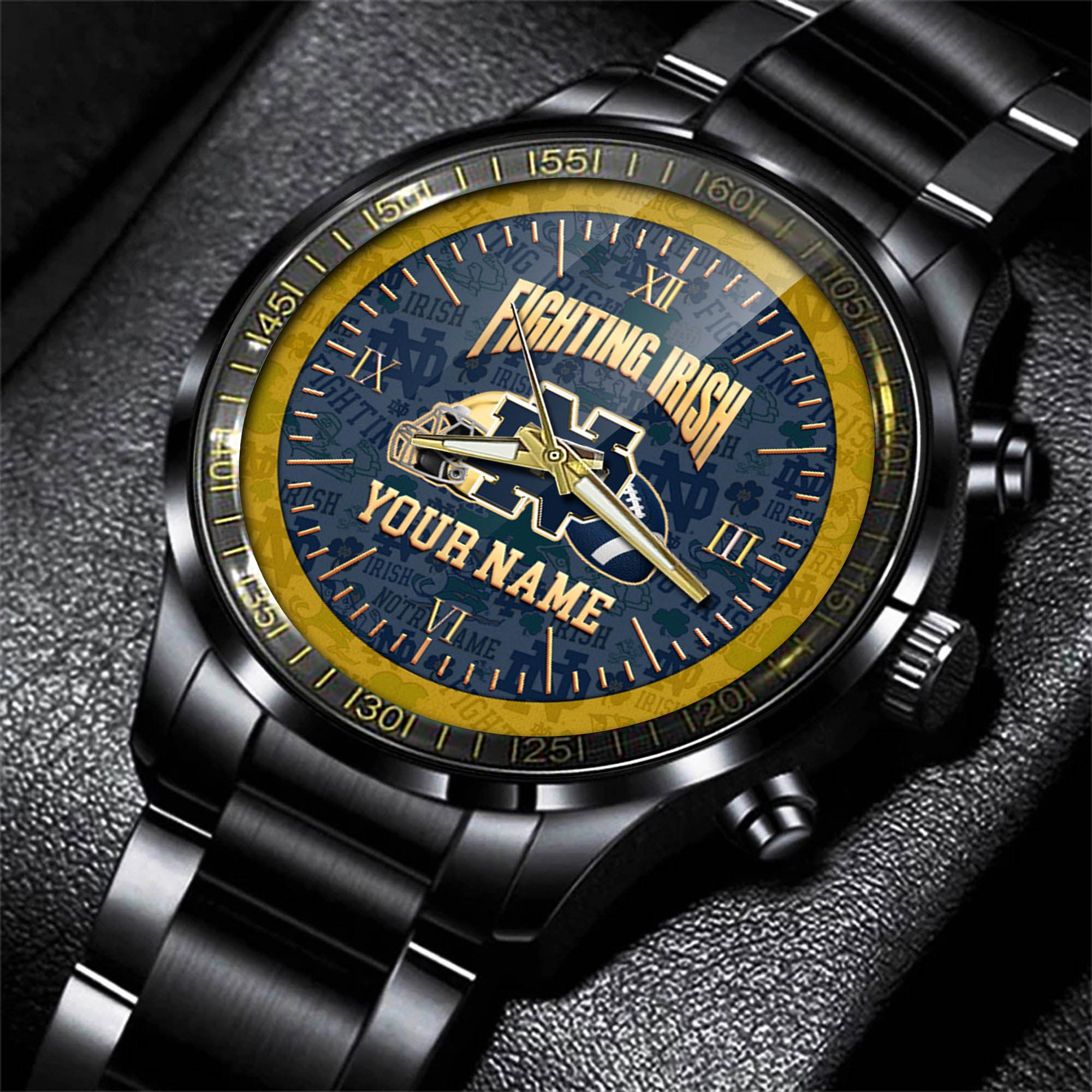 Alternative view of Notre Dame Fighting Irish Watch 2024 Version Personalized Your Name, Sport Watch For Fans, Sport Gifts ETHY-54417
